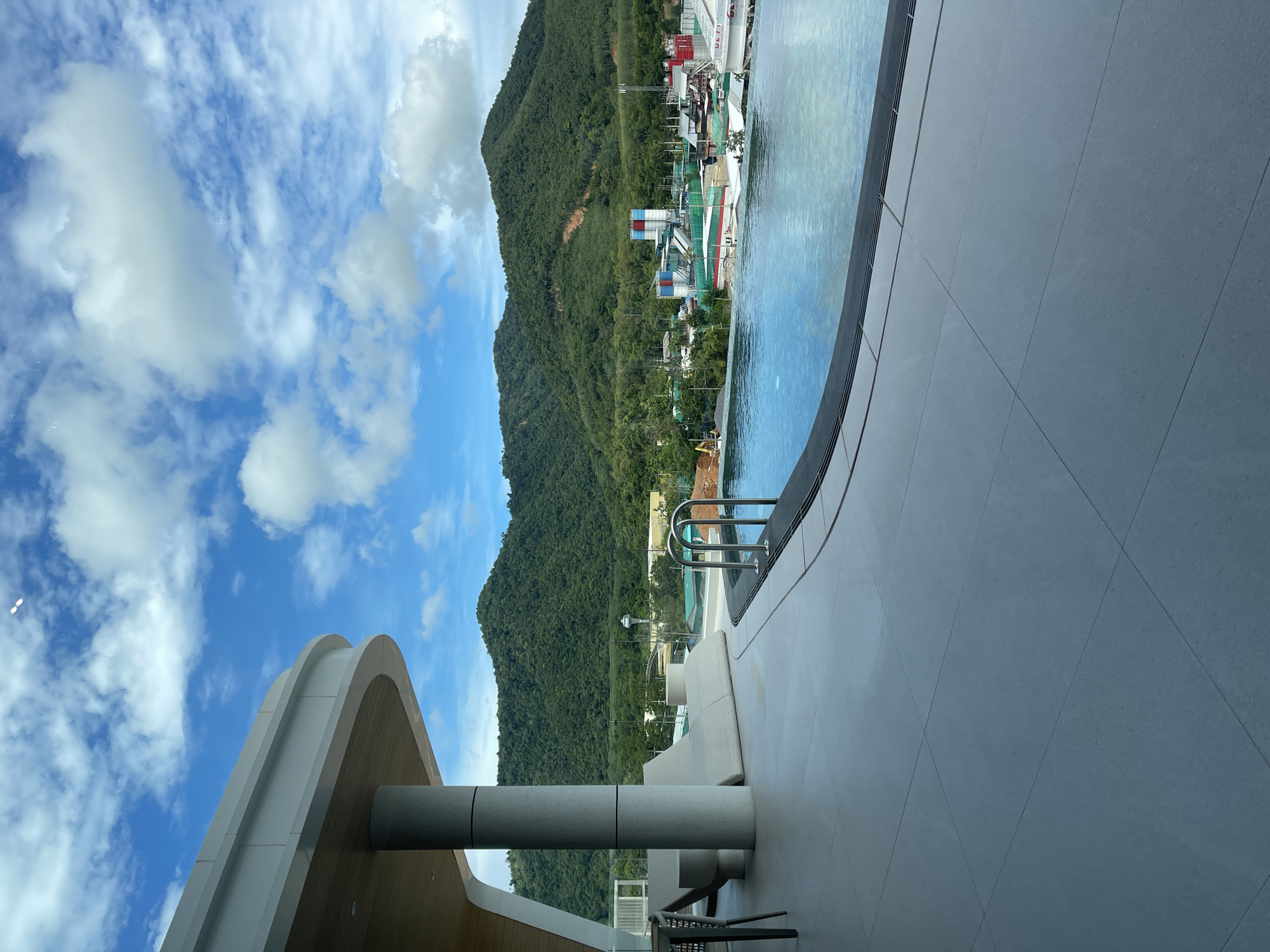 Inside and outside a upscale Phuket villa with mountain views