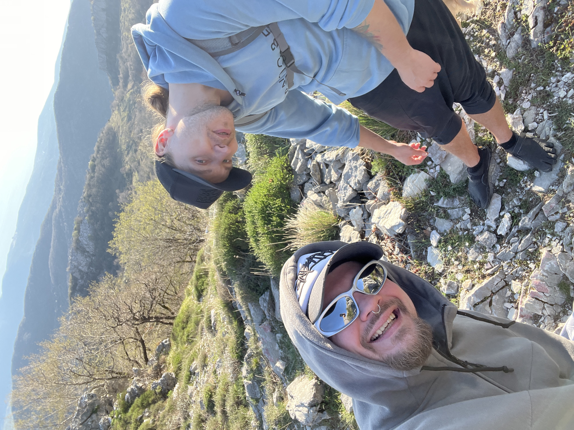 Two men photograph mountain hike in Dolovi Montenegro