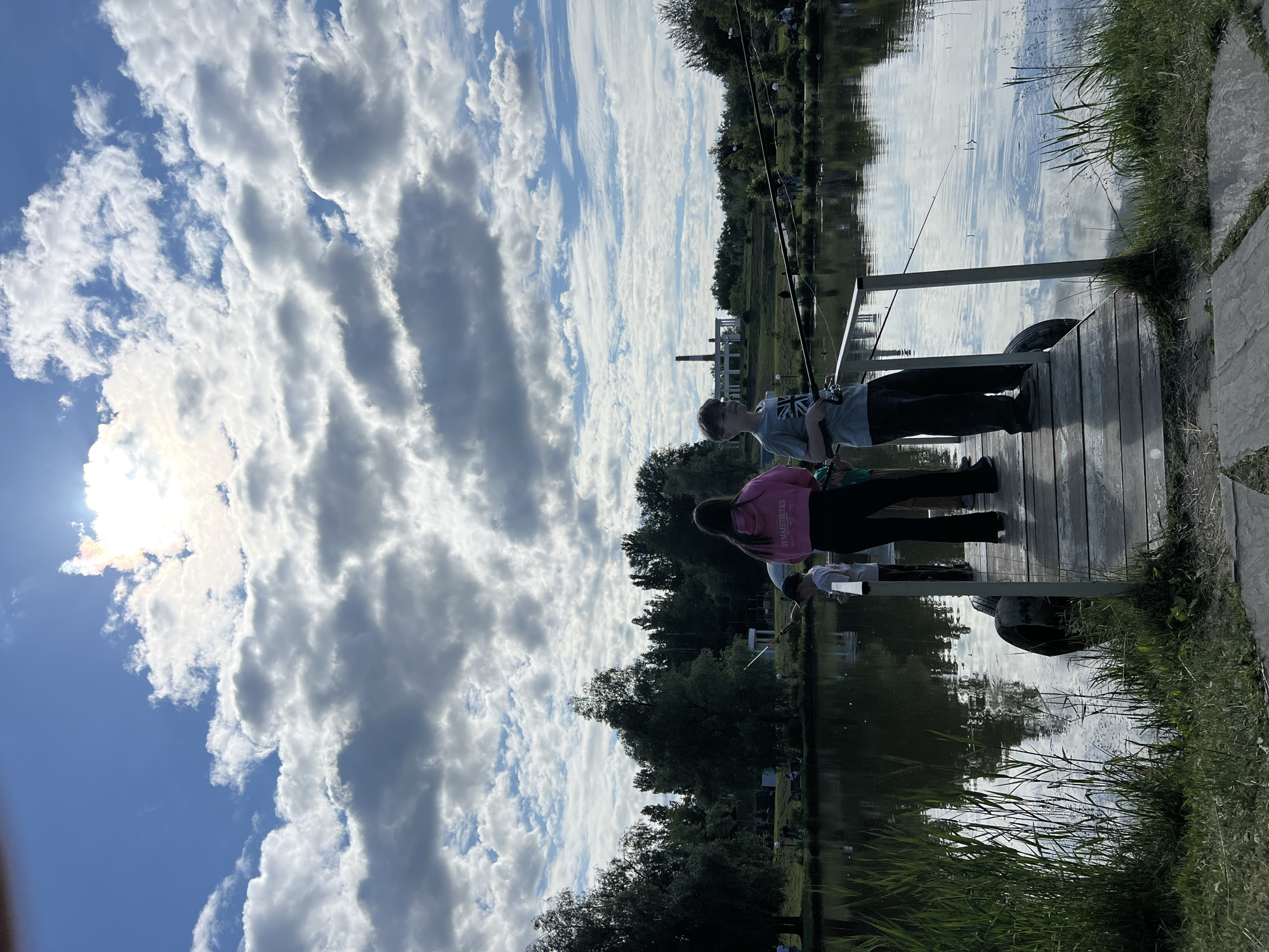 Family fishing trip documented at Cheboksary Bay, Russia