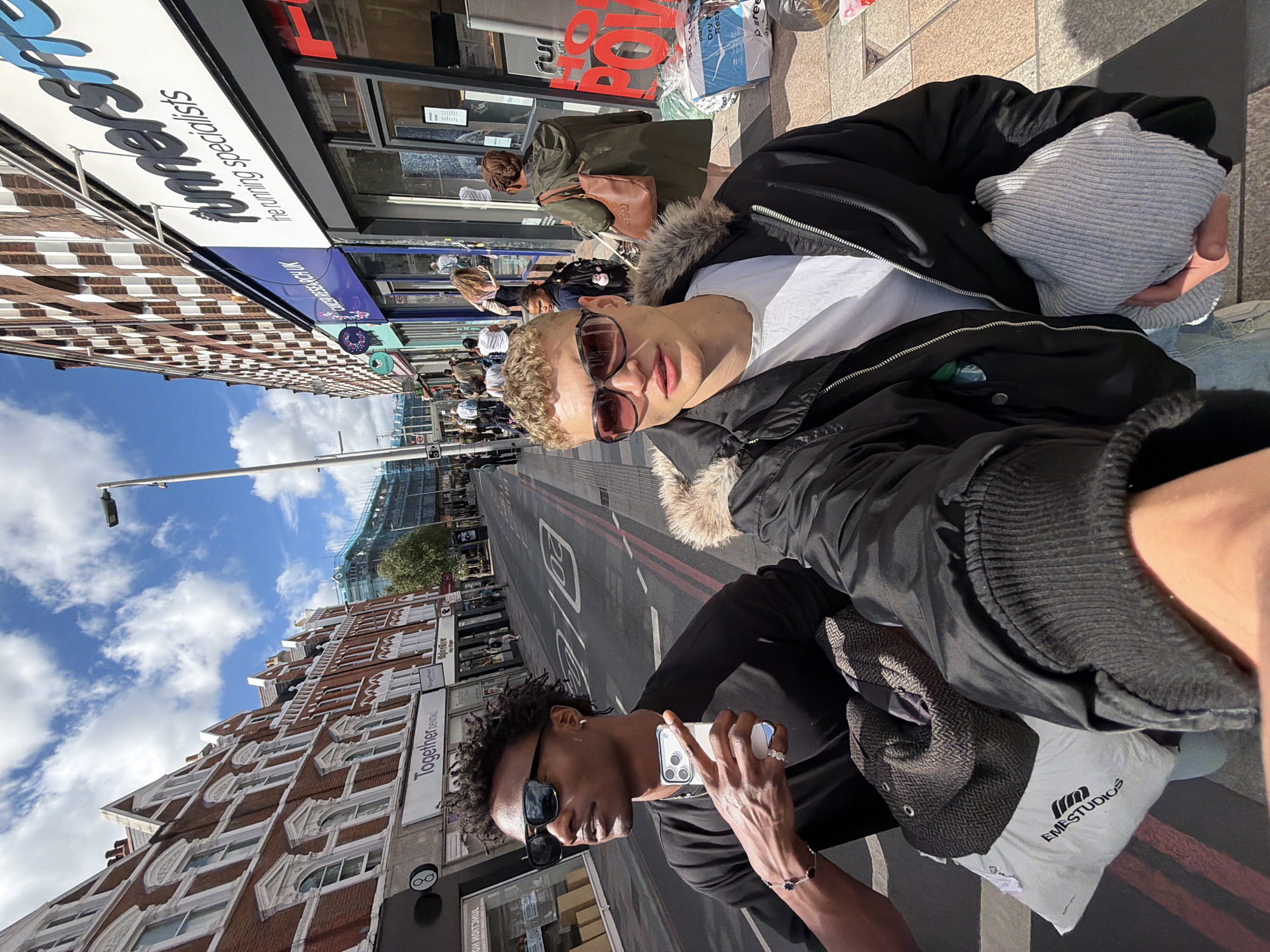 Two friends enjoy afternoon shopping and dining in London