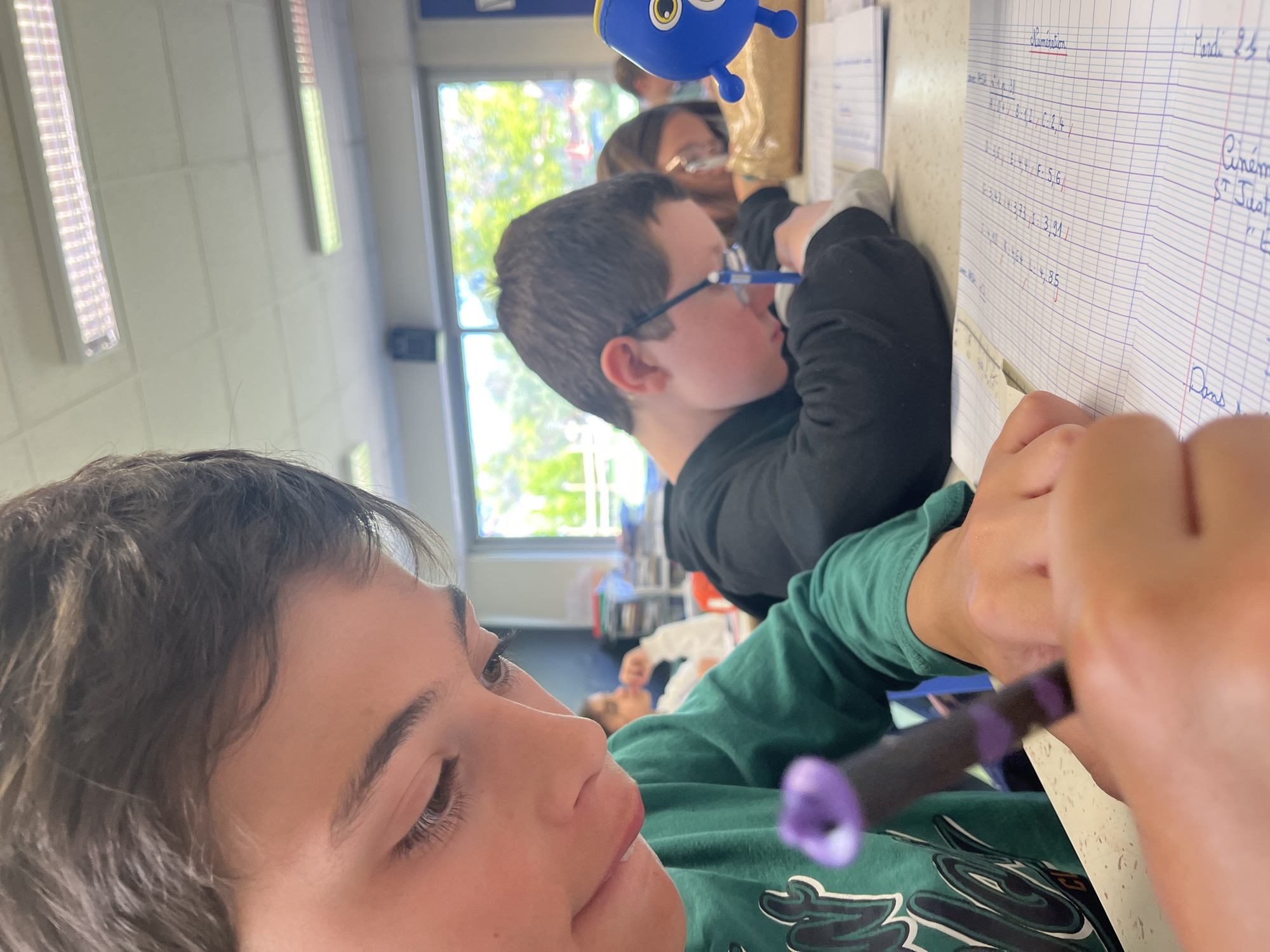 Classroom moments documented in La Fouillouse, France