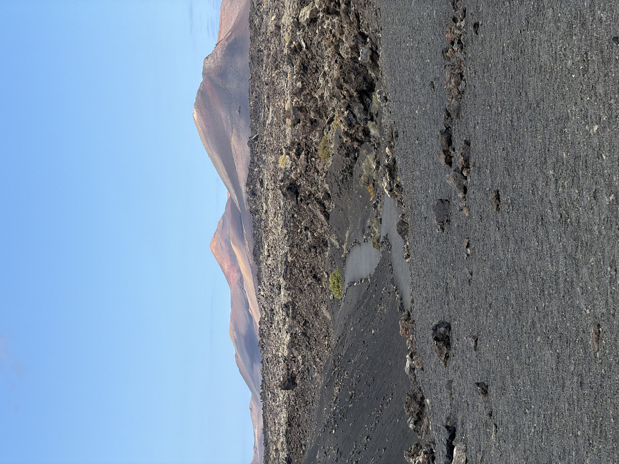 Volcanic landscape documented in Tías, Spain under clear skies