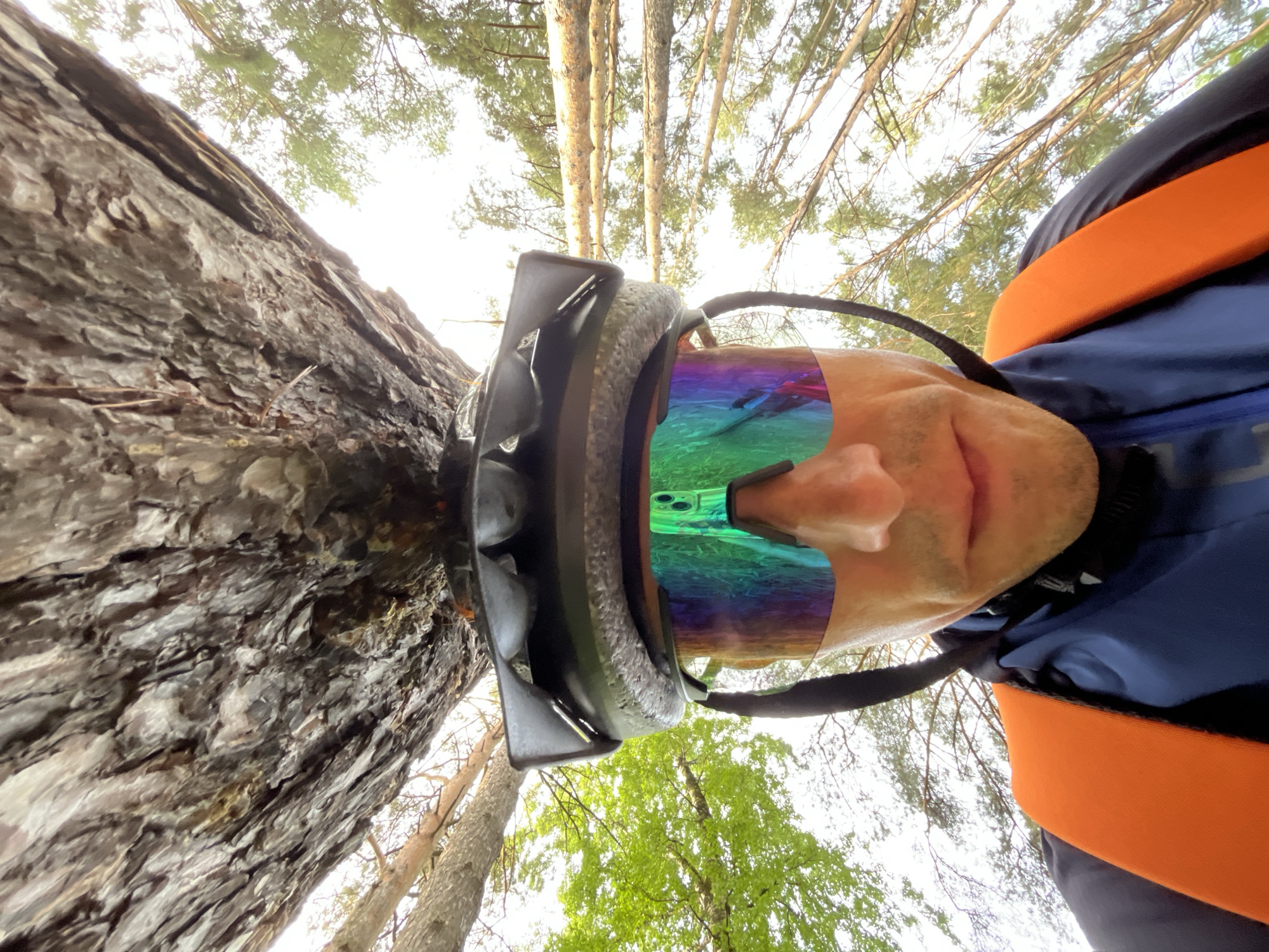 Cyclist documents forest ride and wildlife near Chaikovsky Russia