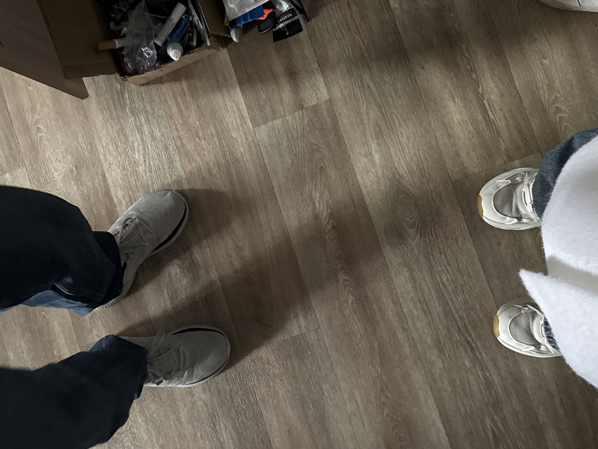 Two people take indoor selfie in Perm, Russia