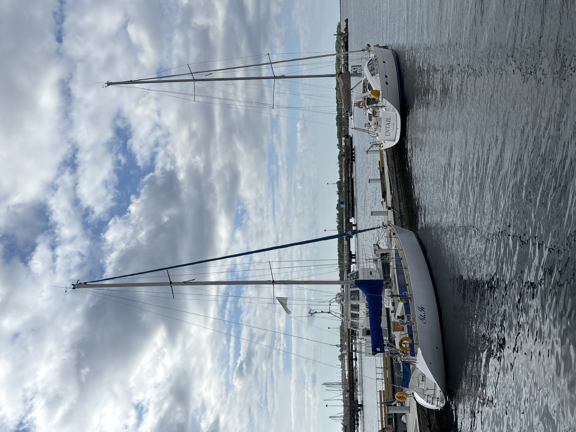 Tallinn maritime museum visitors document ships, harbor activity