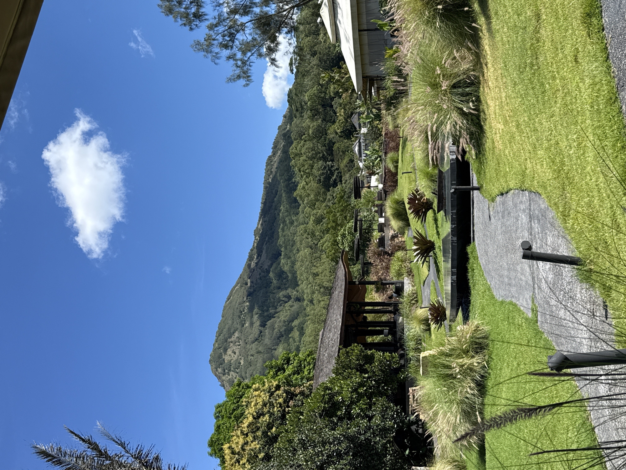 Early morning relaxation captured in Kintamani garden setting