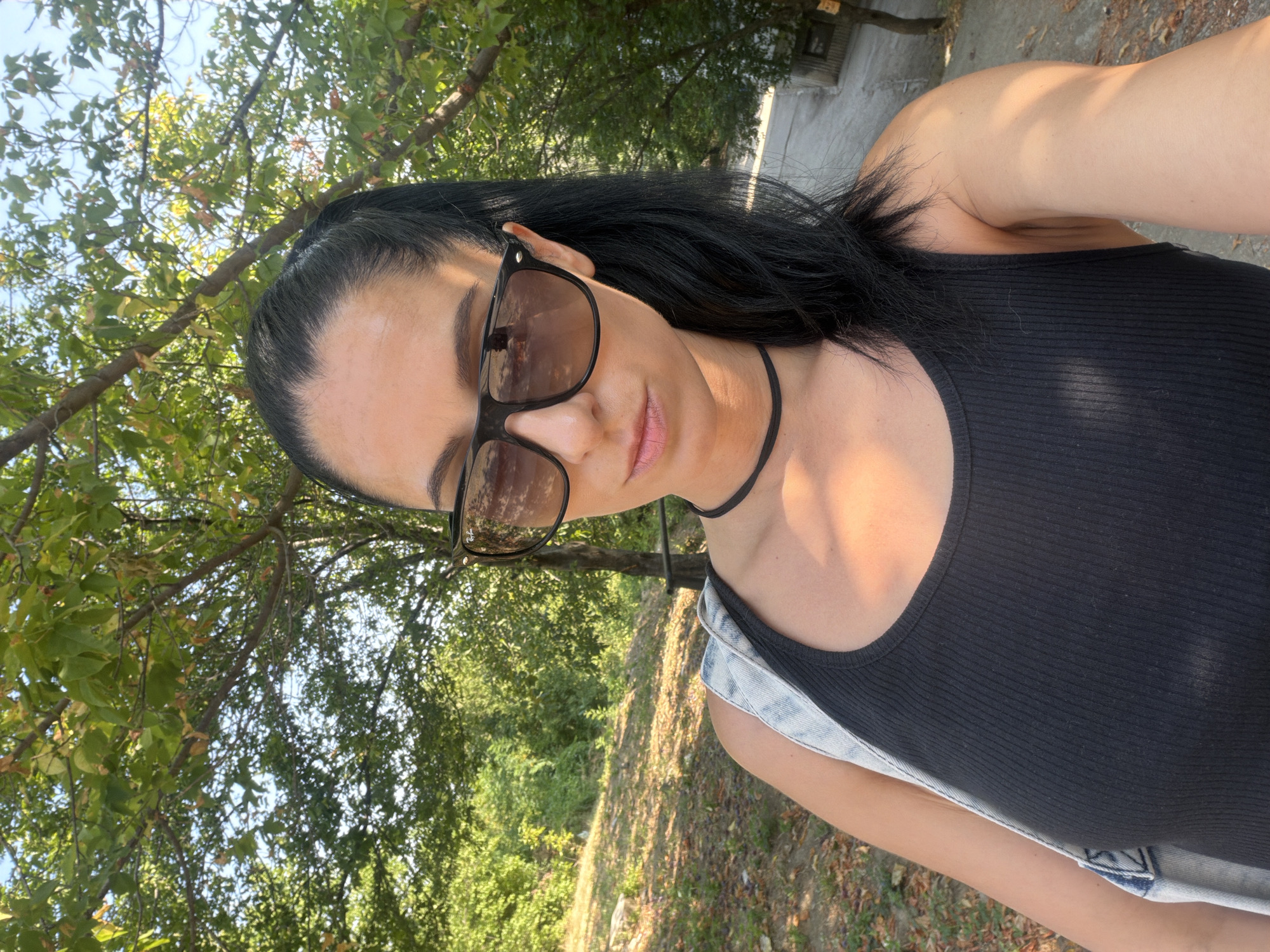 Summer afternoon in a Pleven park, casual outdoor look