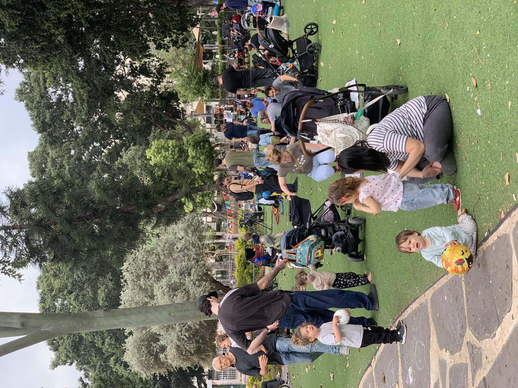 Afternoon park life documented across Tel Aviv recreational areas