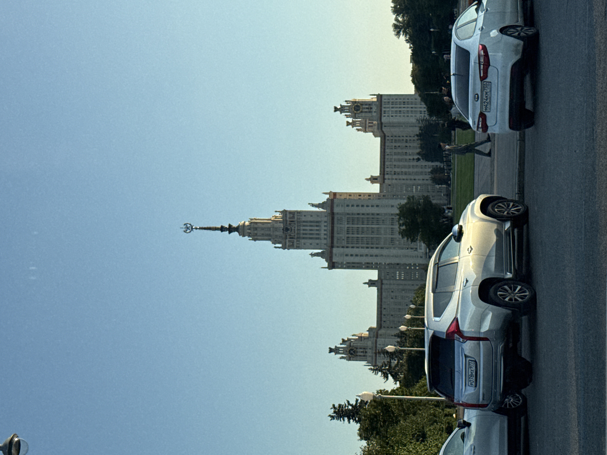 Moscow State University's Stalinist skyscraper stands tall