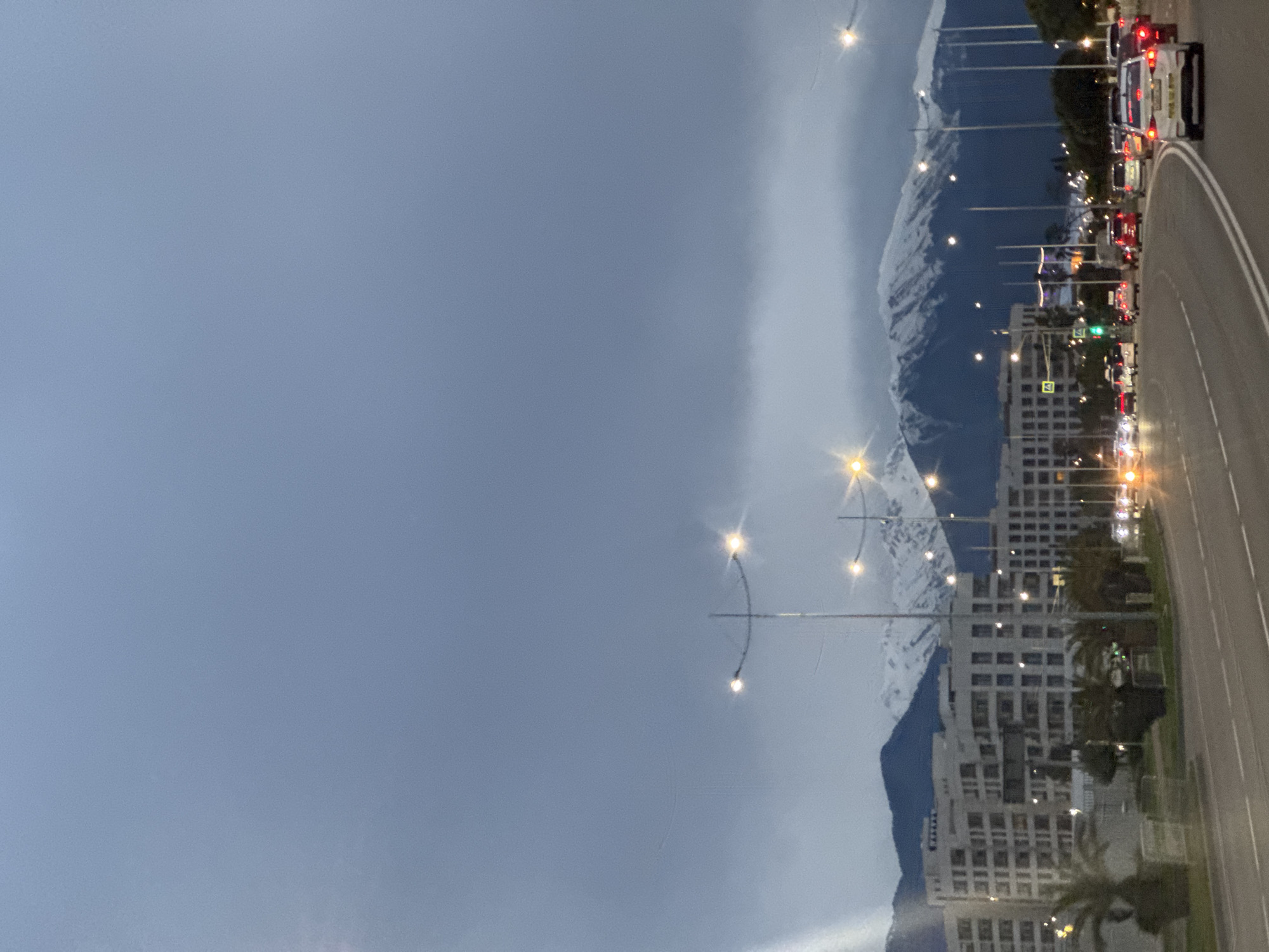 Urban scenes captured in Sirius, Russia amid mountain backdrop