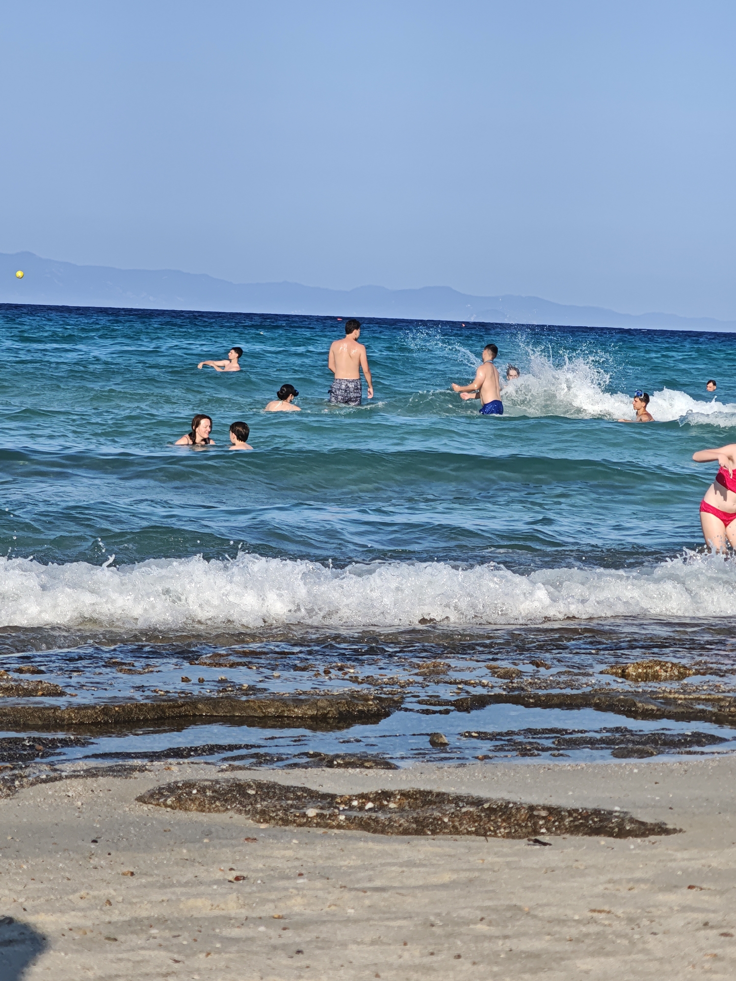 Sunny beach day on Greece's Kassandra peninsula
