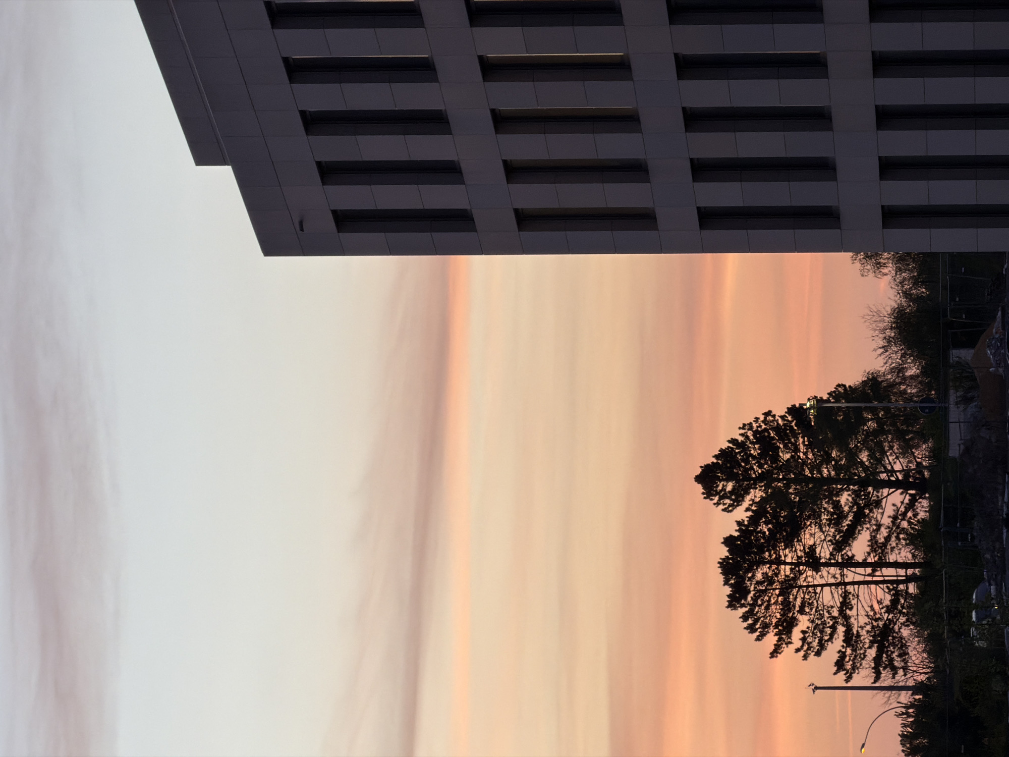 Twilight architecture photographed in Leudelange, Luxembourg