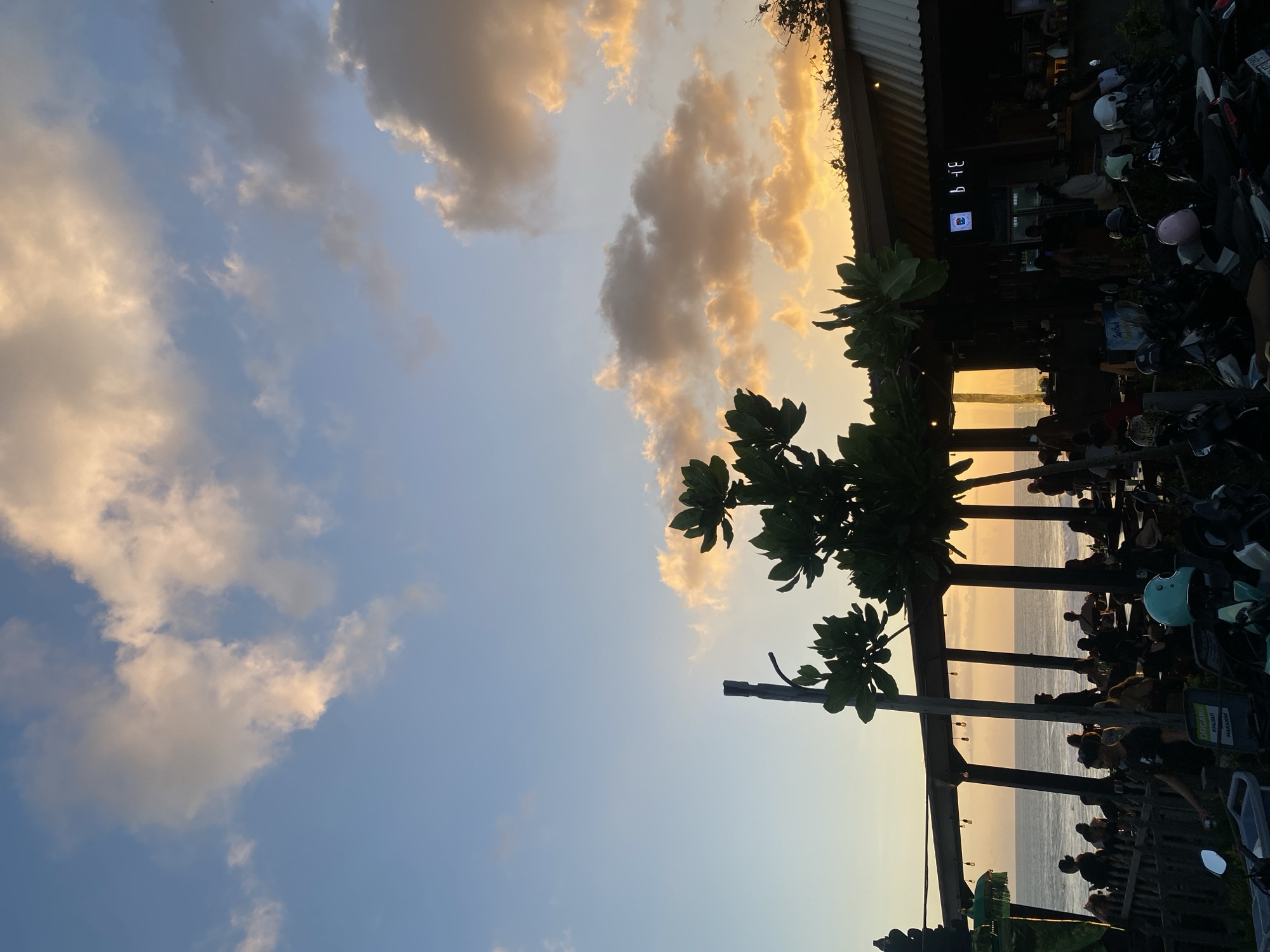 Sunset hour on the North Kuta beachfront, Bali