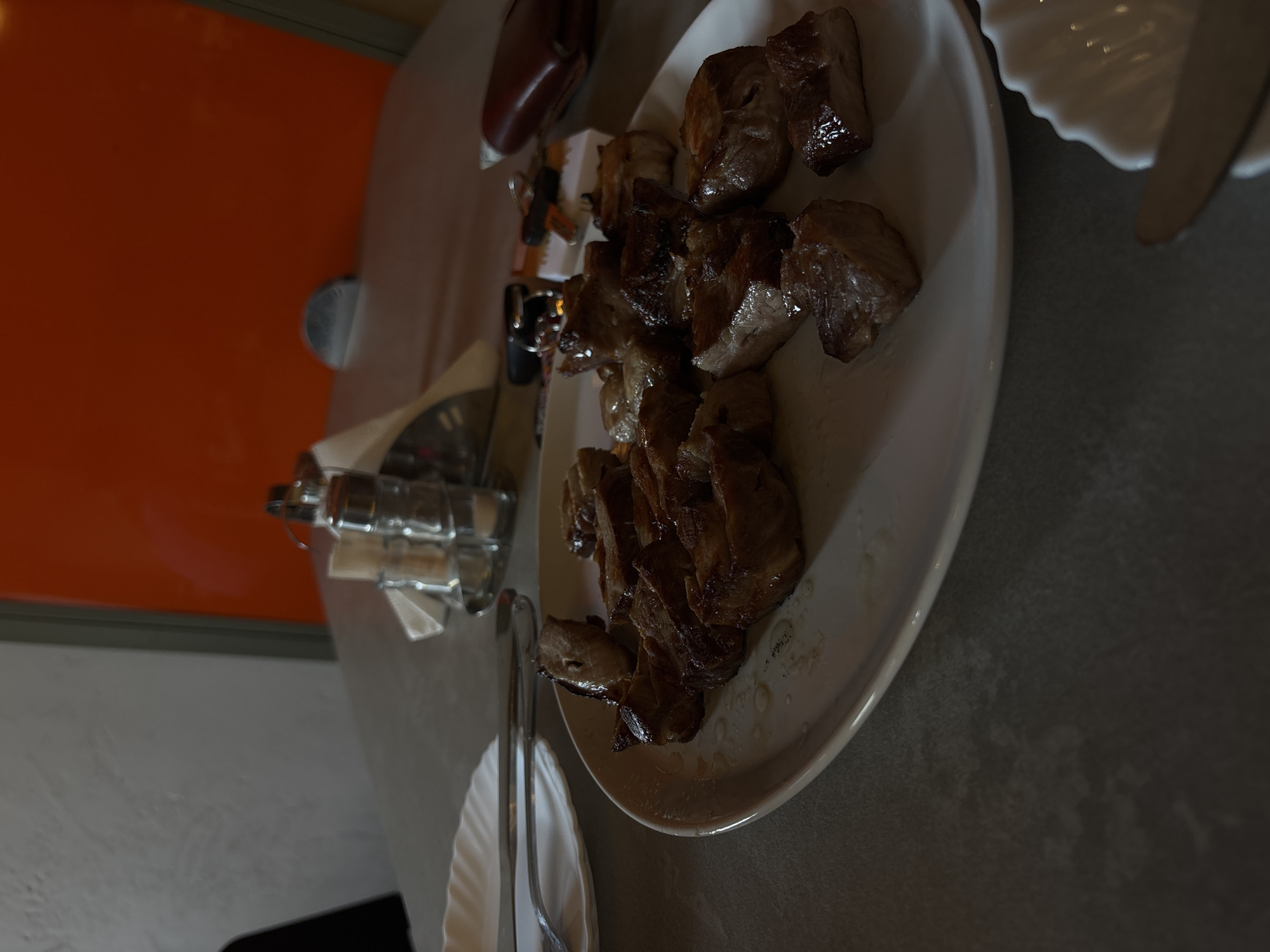 Diner documents meal experience at Novi Sad restaurant