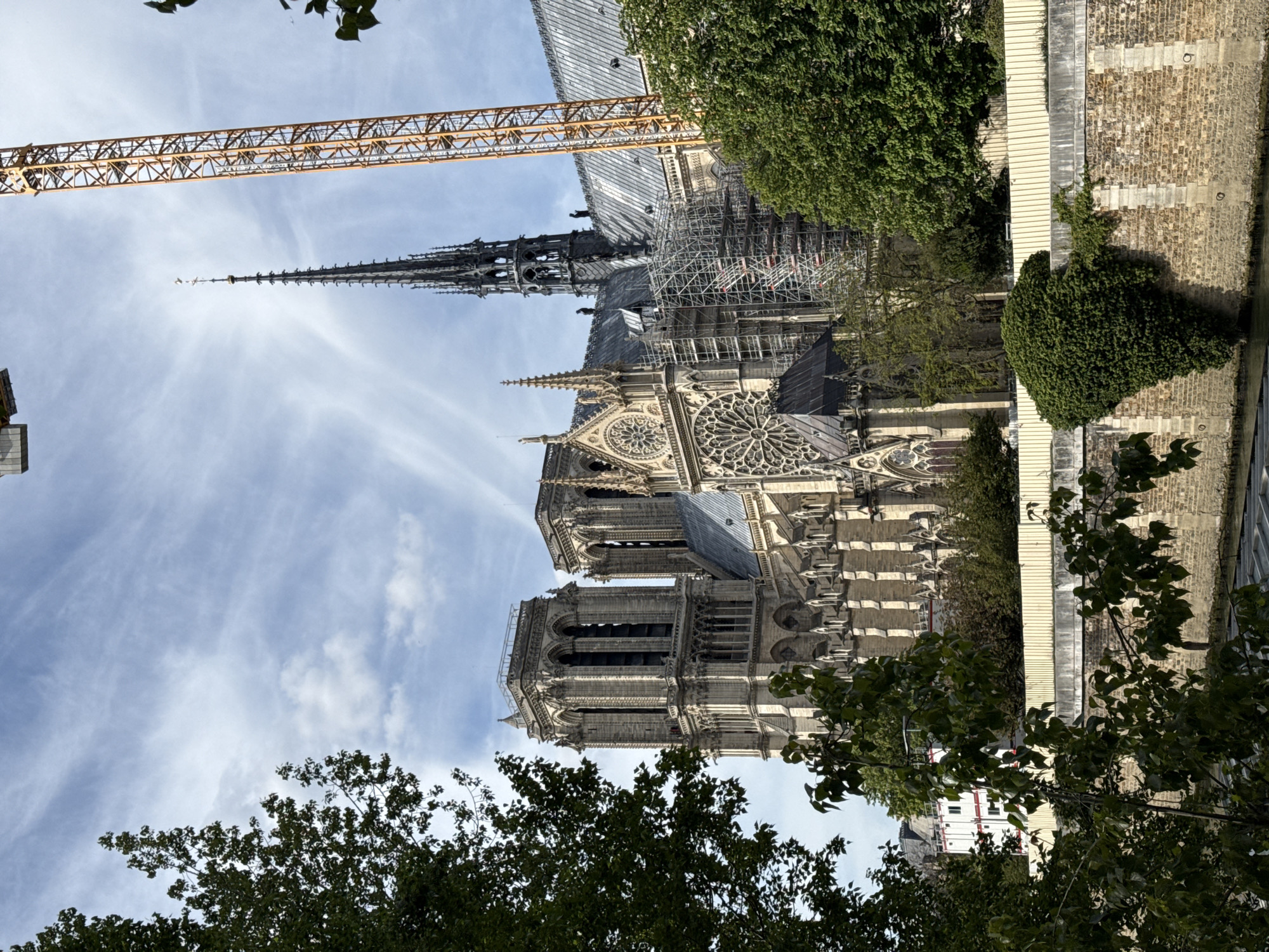 Notre Dame reconstruction continues as Parisians navigate nearby streets