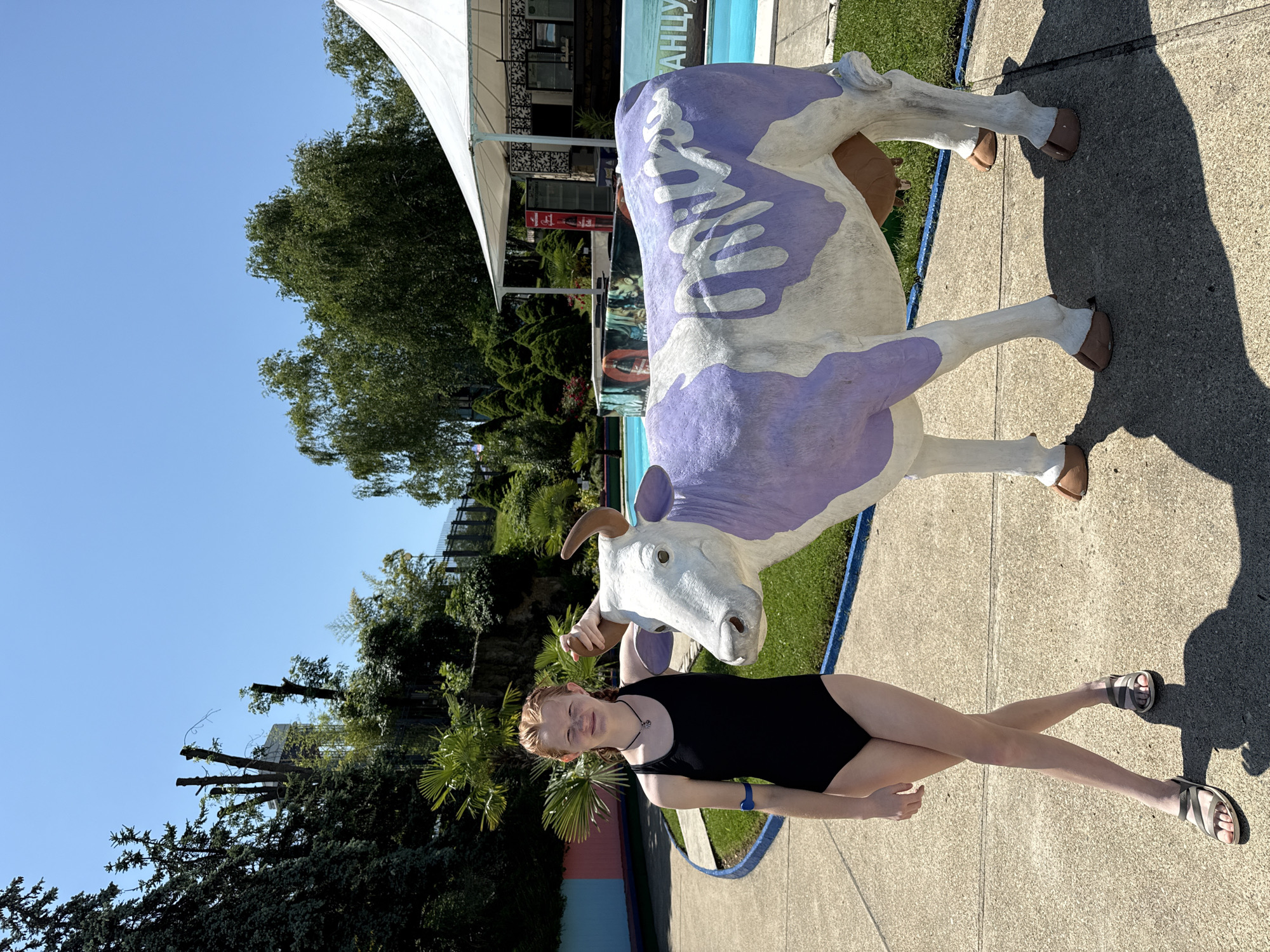 Summer morning recreation activities documented in Nebug resort area