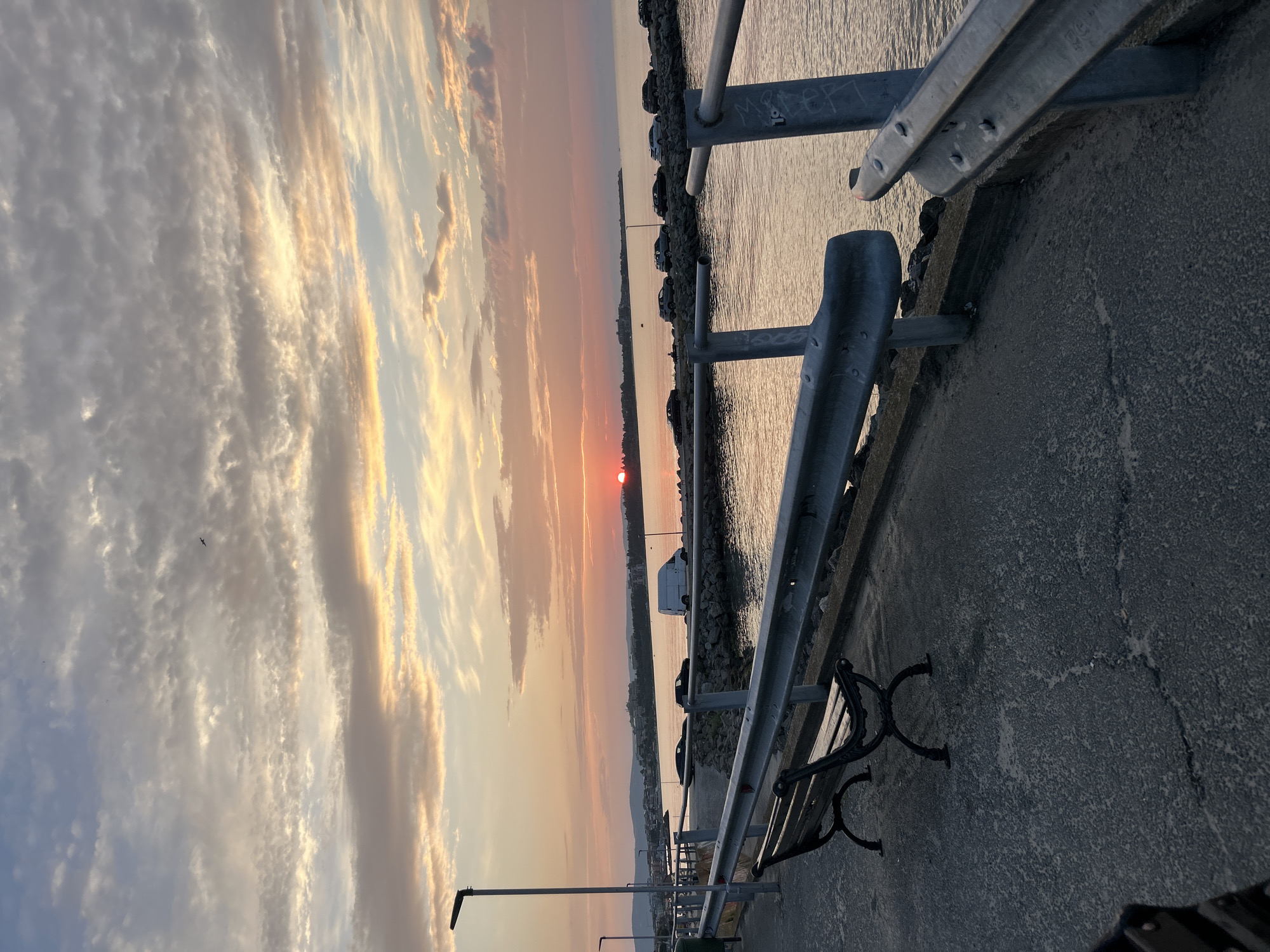 Sunset snack break on the Black Sea promenade, Ravda