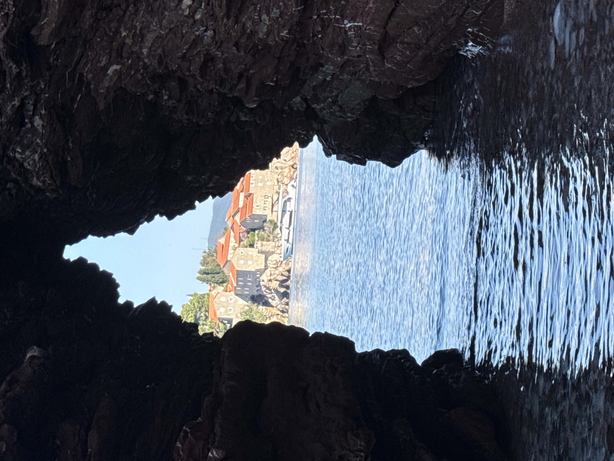 A quiet summer morning along Montenegro's rocky Adriatic coast