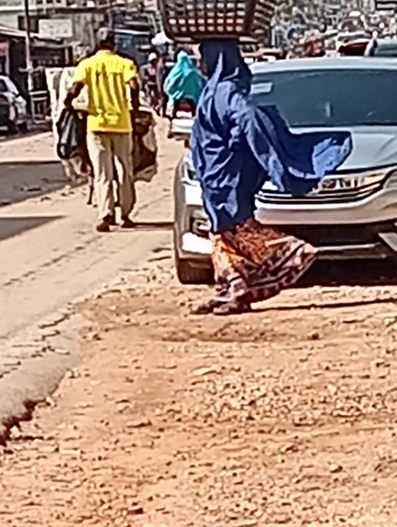 Morning street life documented in Maiburiji, Nigeria