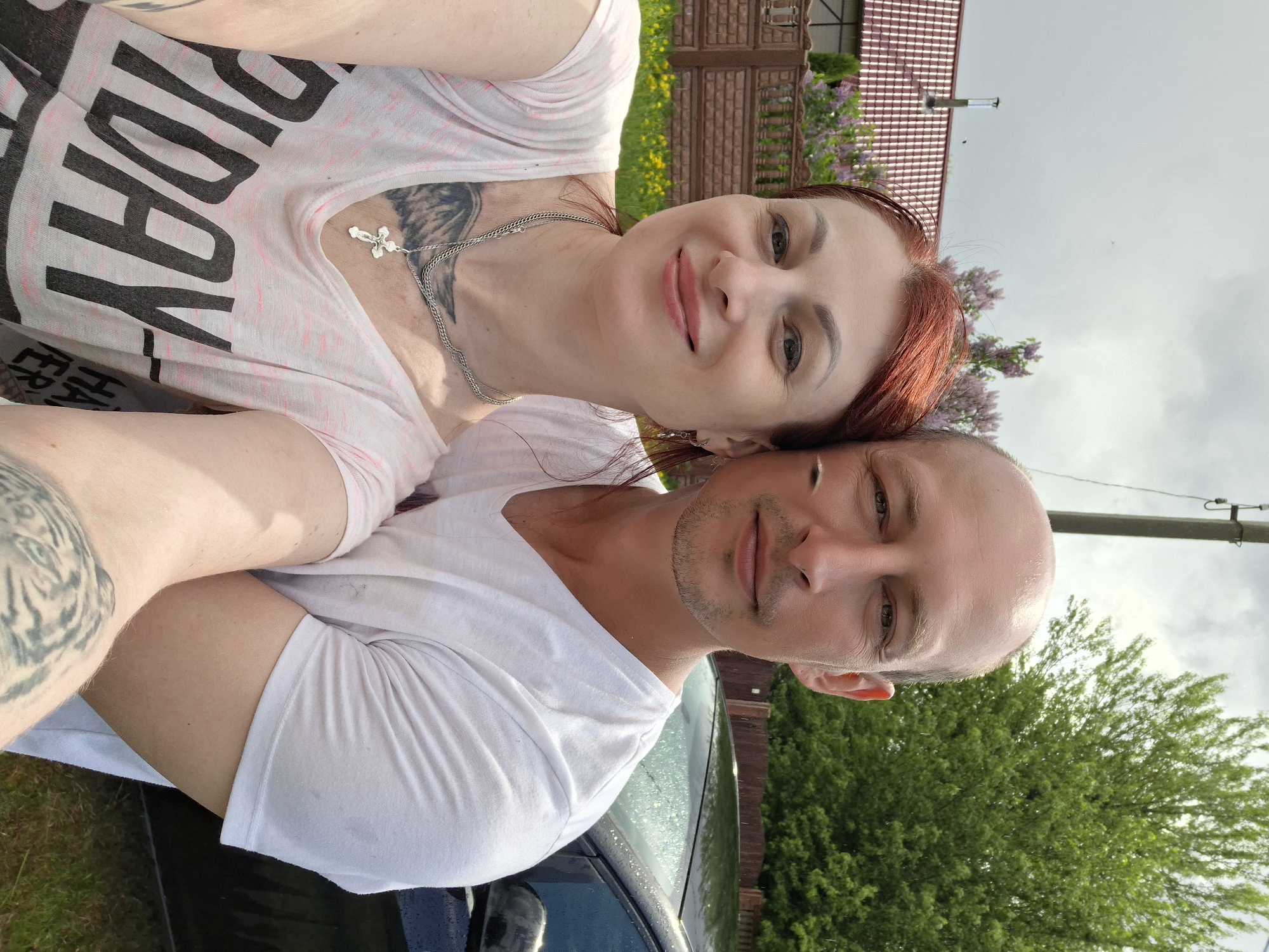 Weekend yard work and home maintenance in rural Belarus