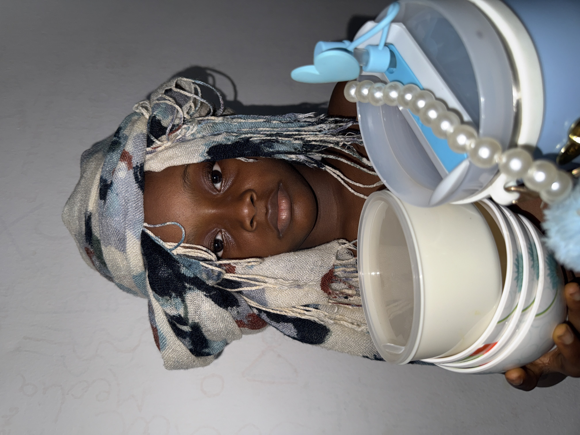 Portrait session with headscarf captured in Ado, Nigeria
