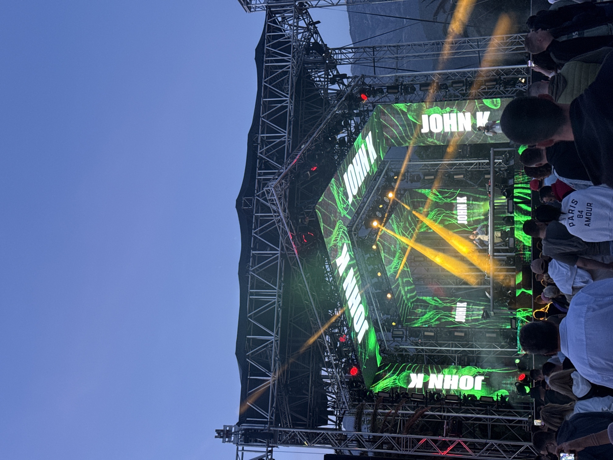 Concert, selfies, and urban scenes captured across multiple locations