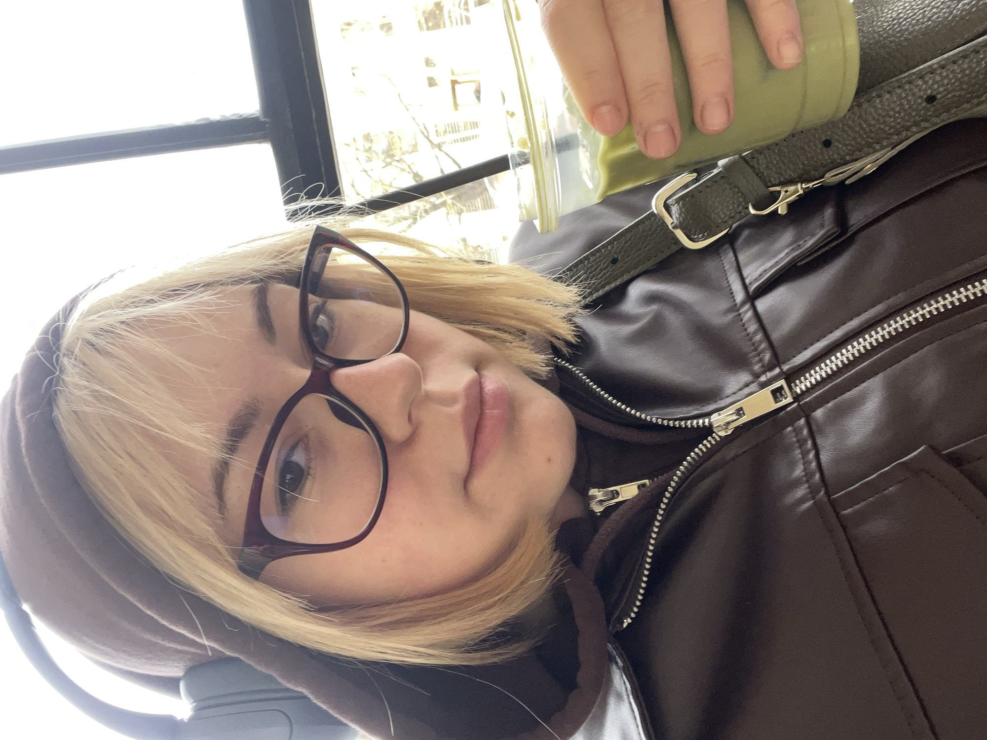 Person takes selfie in Odesa, Ukraine