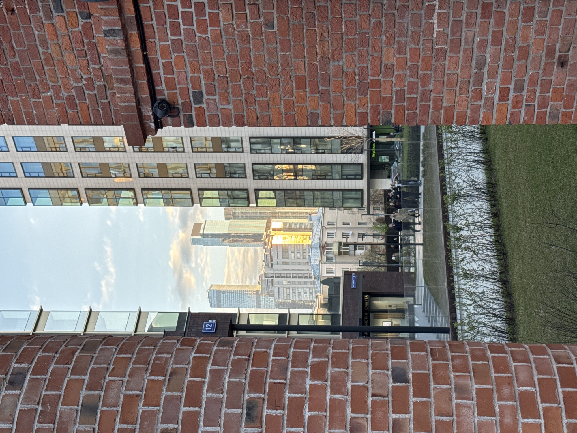 Surveillance camera spotted on Moscow building