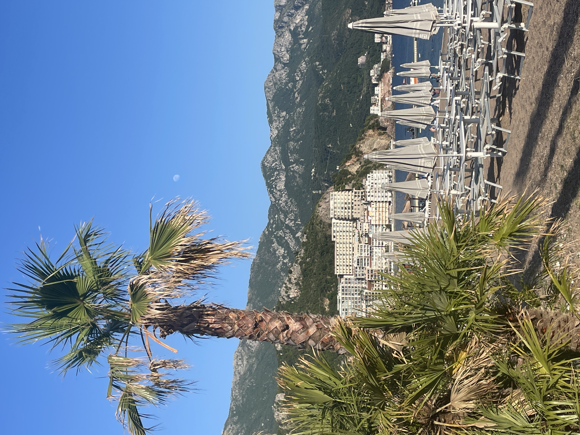 Summer beach scenes documented along Montenegro's Adriatic coast