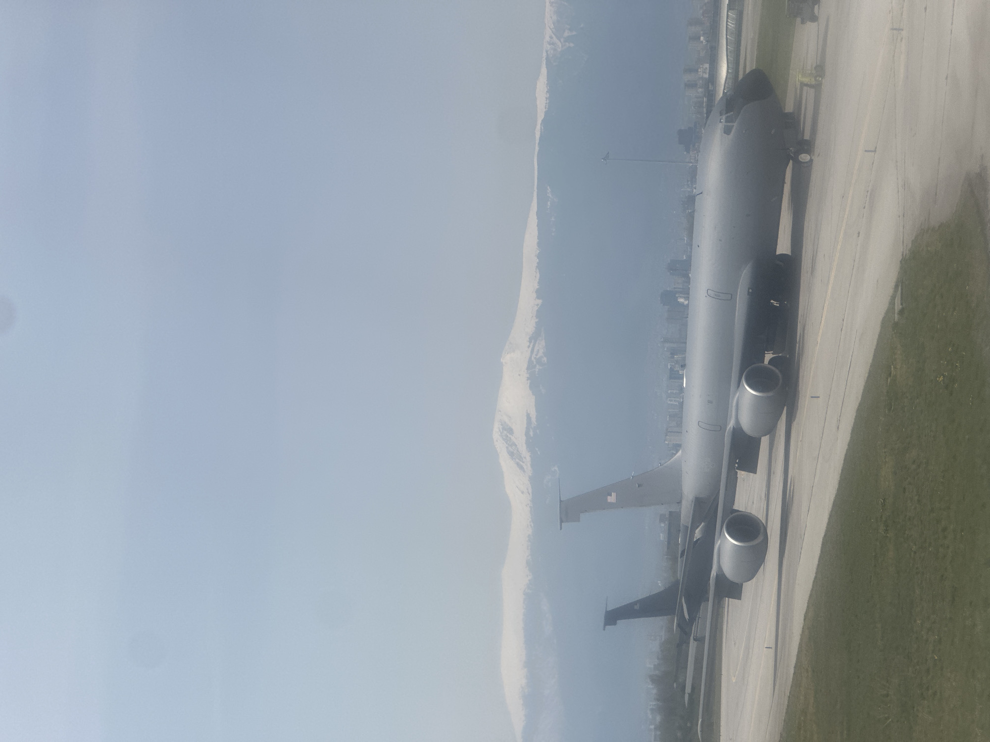KC-135 Stratotanker spotted on Sofia Airport runway