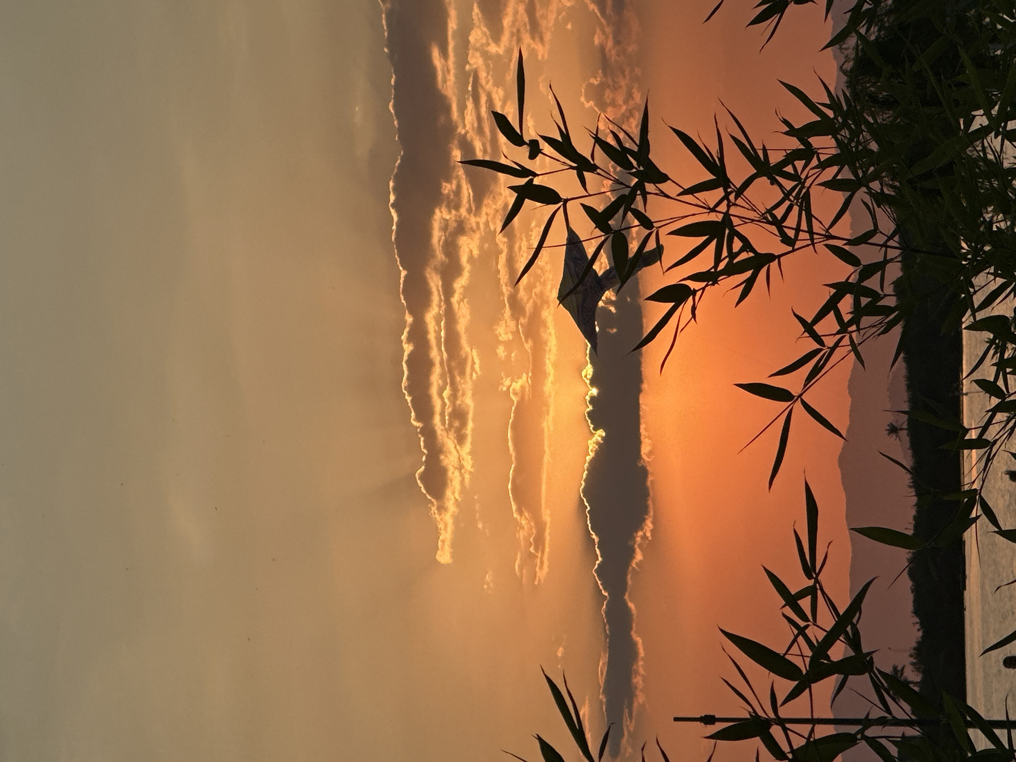Calm Mediterranean sunset with a kite over Fethiye