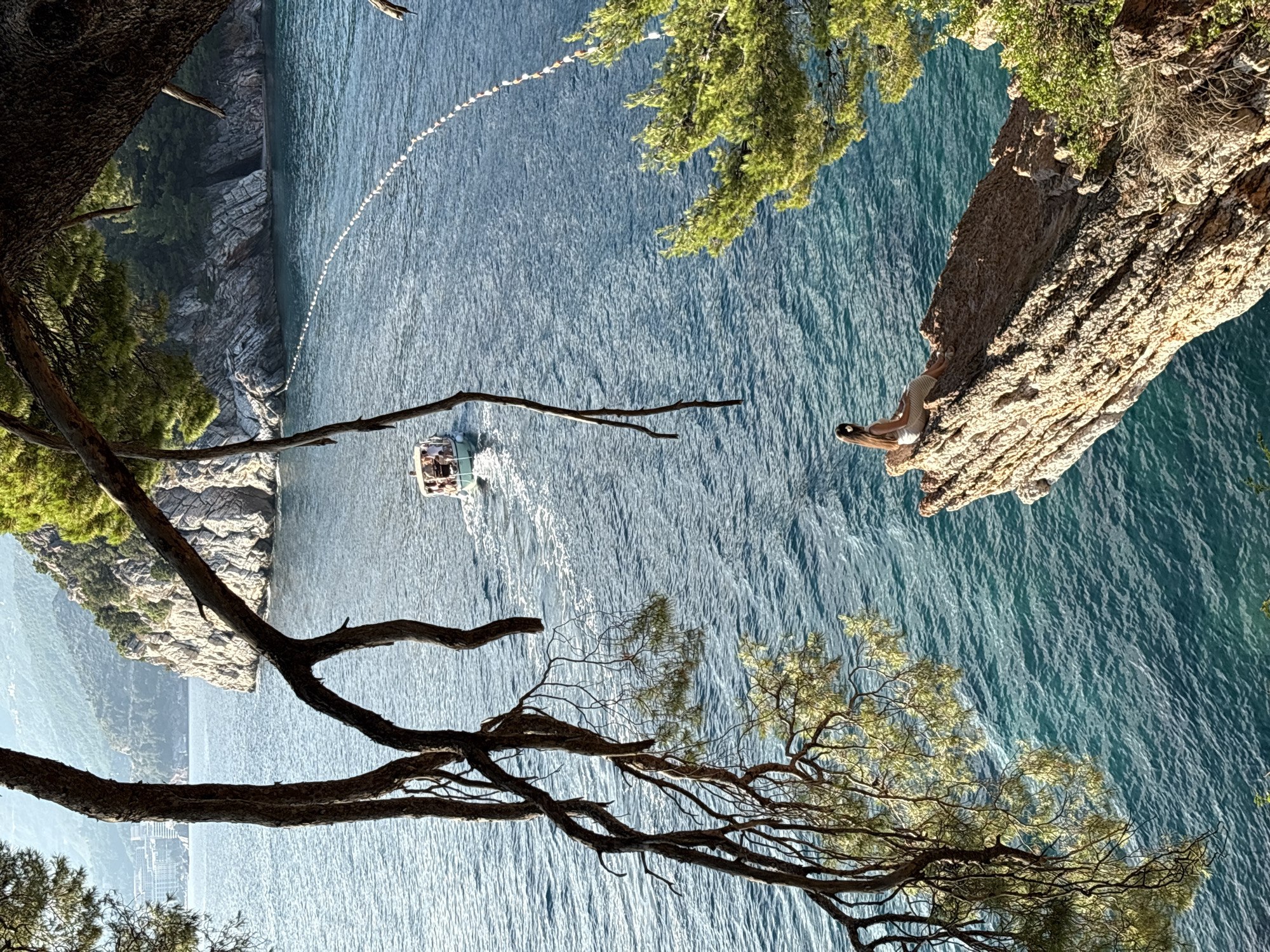 Afternoon at Sveti Stefan's rocky coastal overlooks