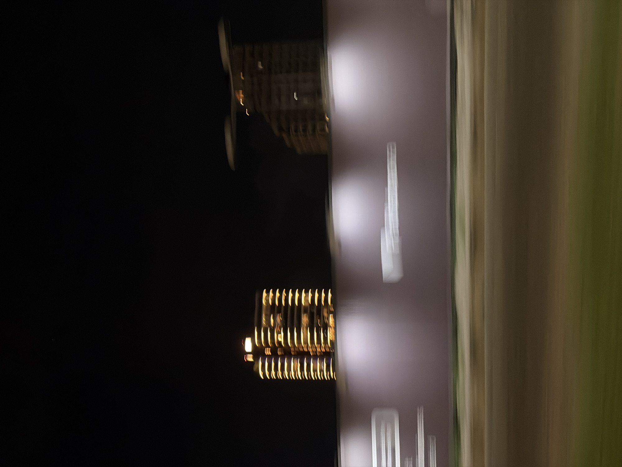 Nighttime illumination captured at Civic Centre Towers, Ikoyi Nigeria