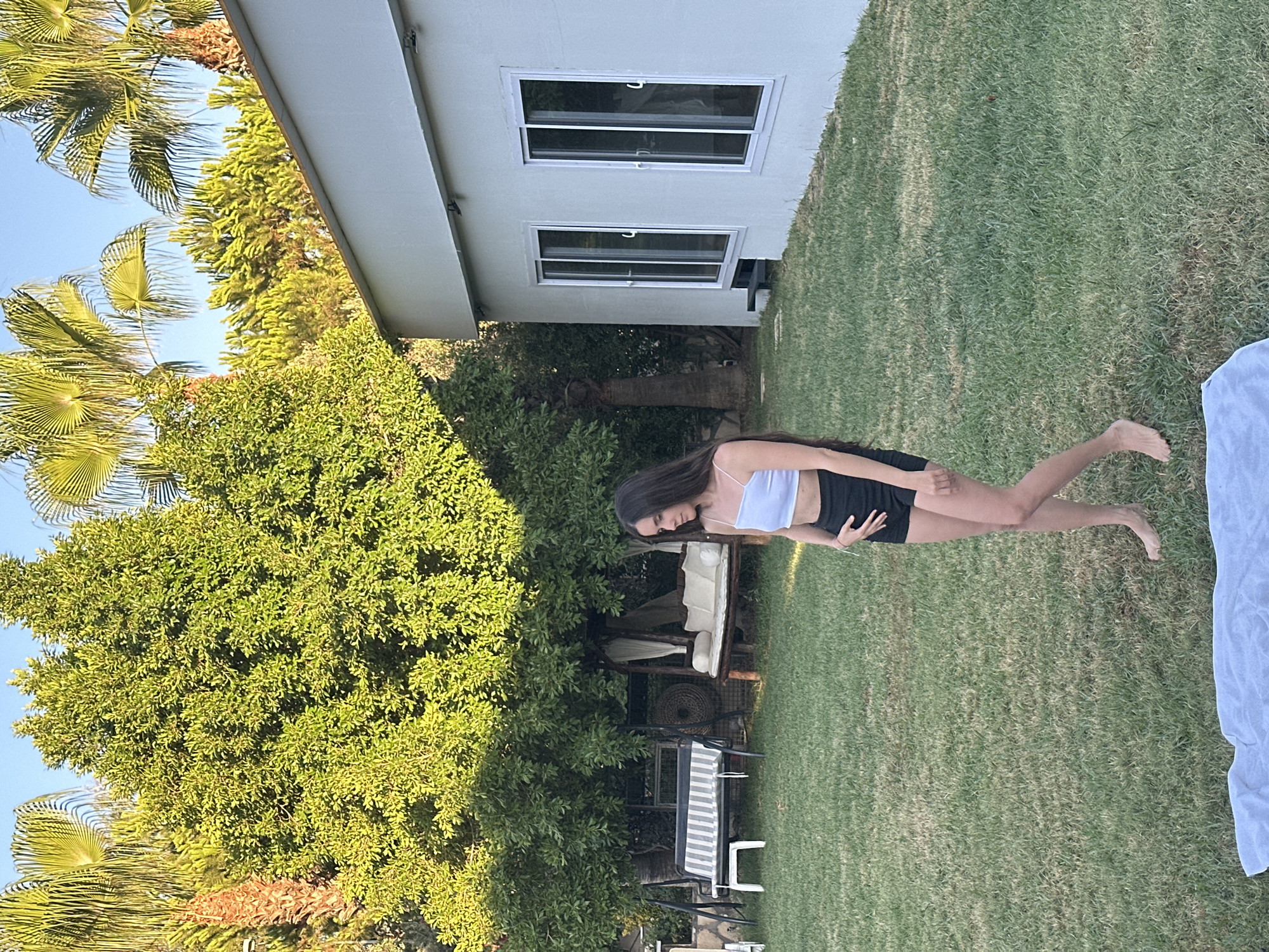Yoga and garden moments in an Ortaca backyard