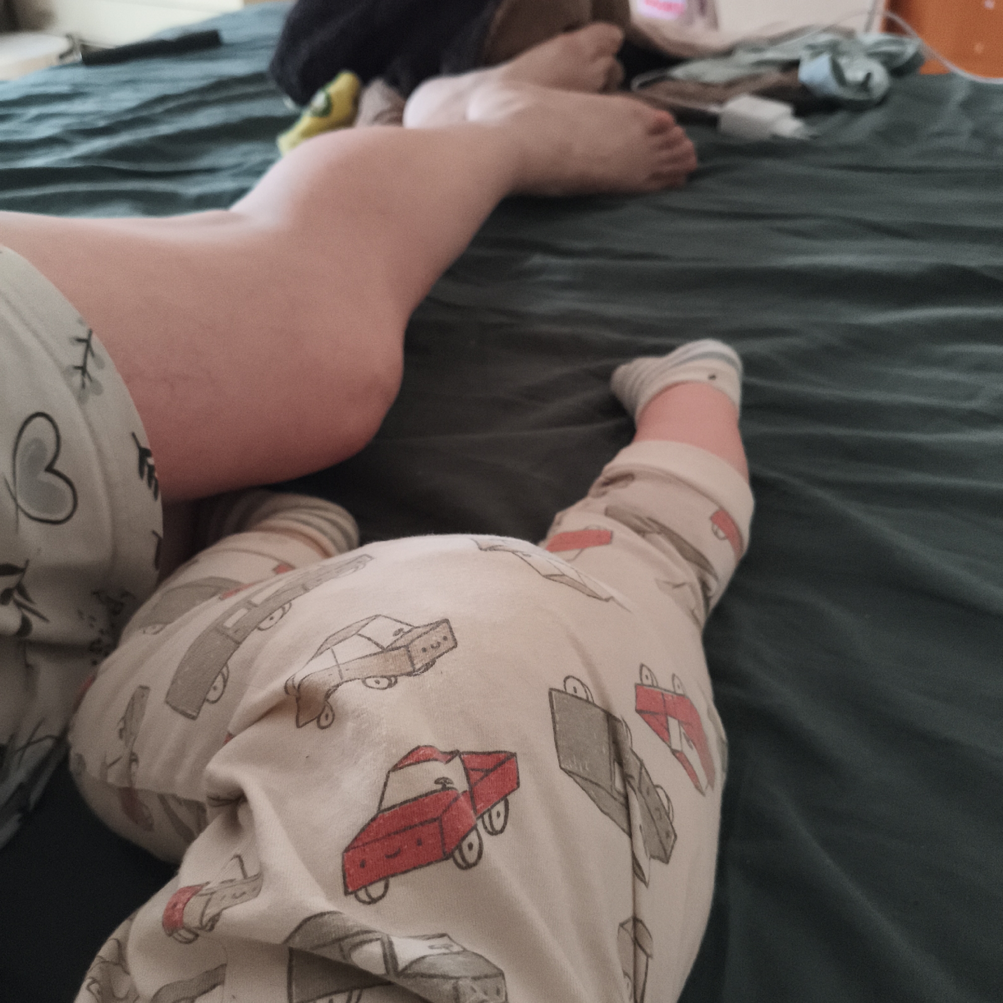 Private family moments captured during morning hours