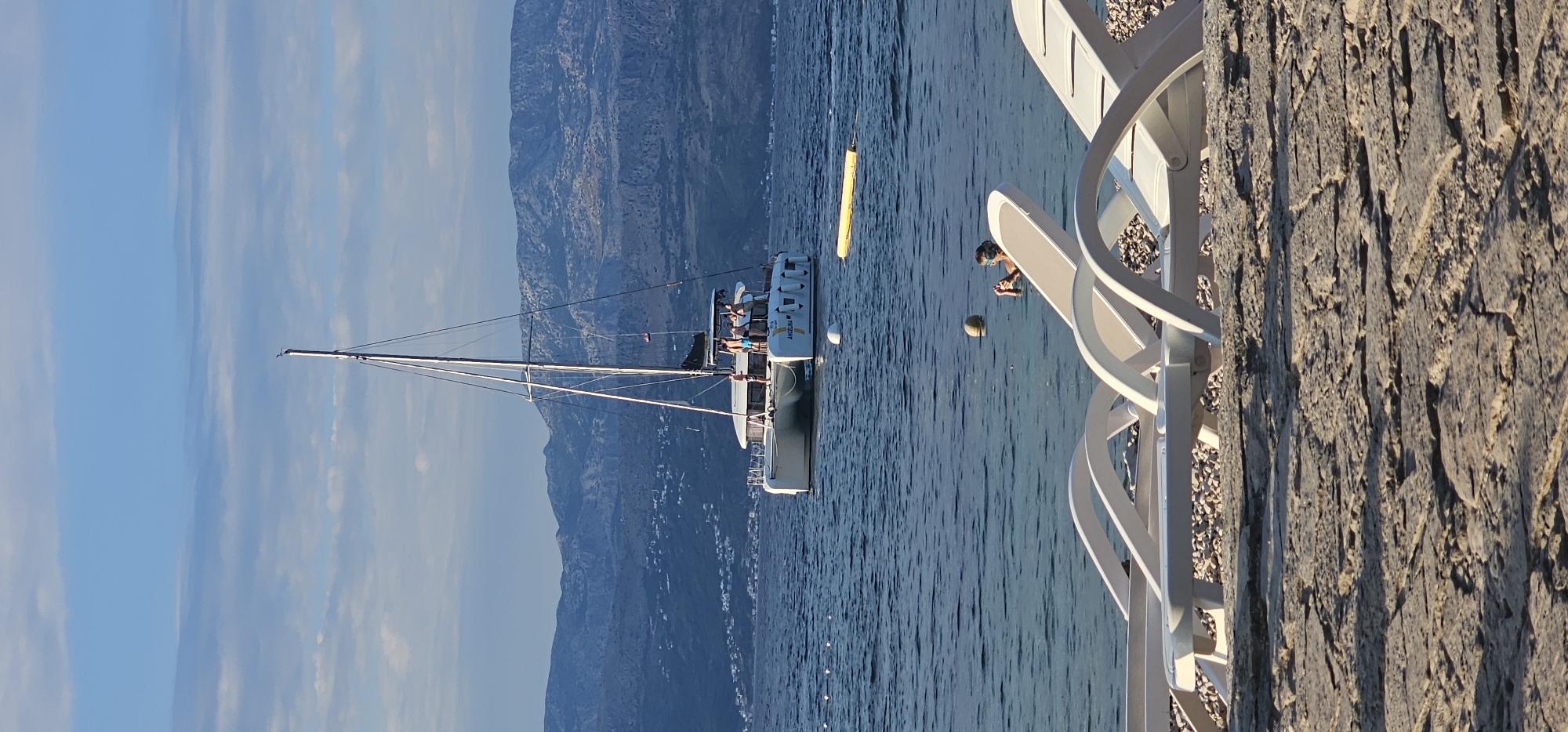 Lazy summer day in Supetar, from catamaran to coastal sunset