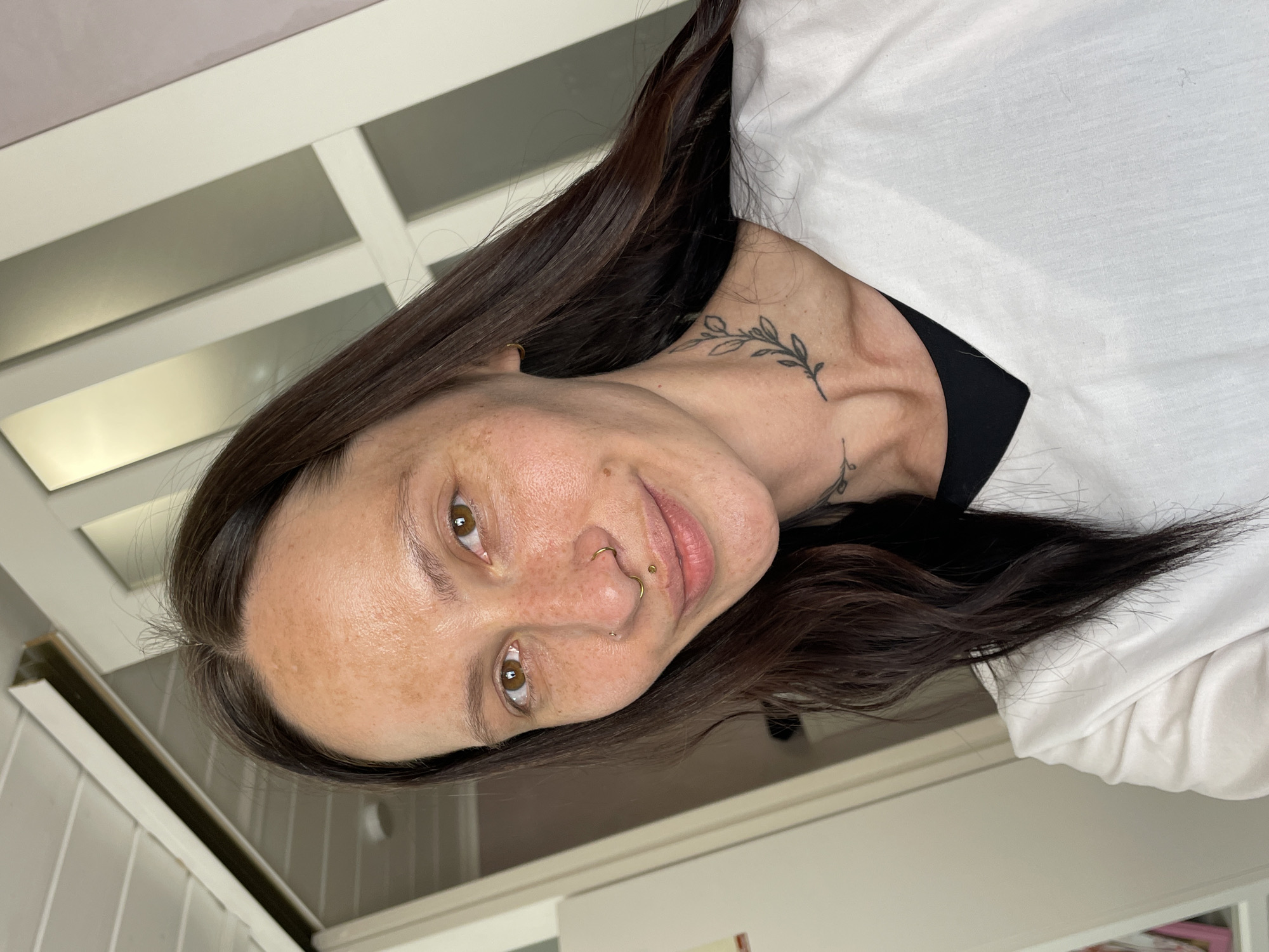 Woman photographed during selfie session in Izhevsk, Russia