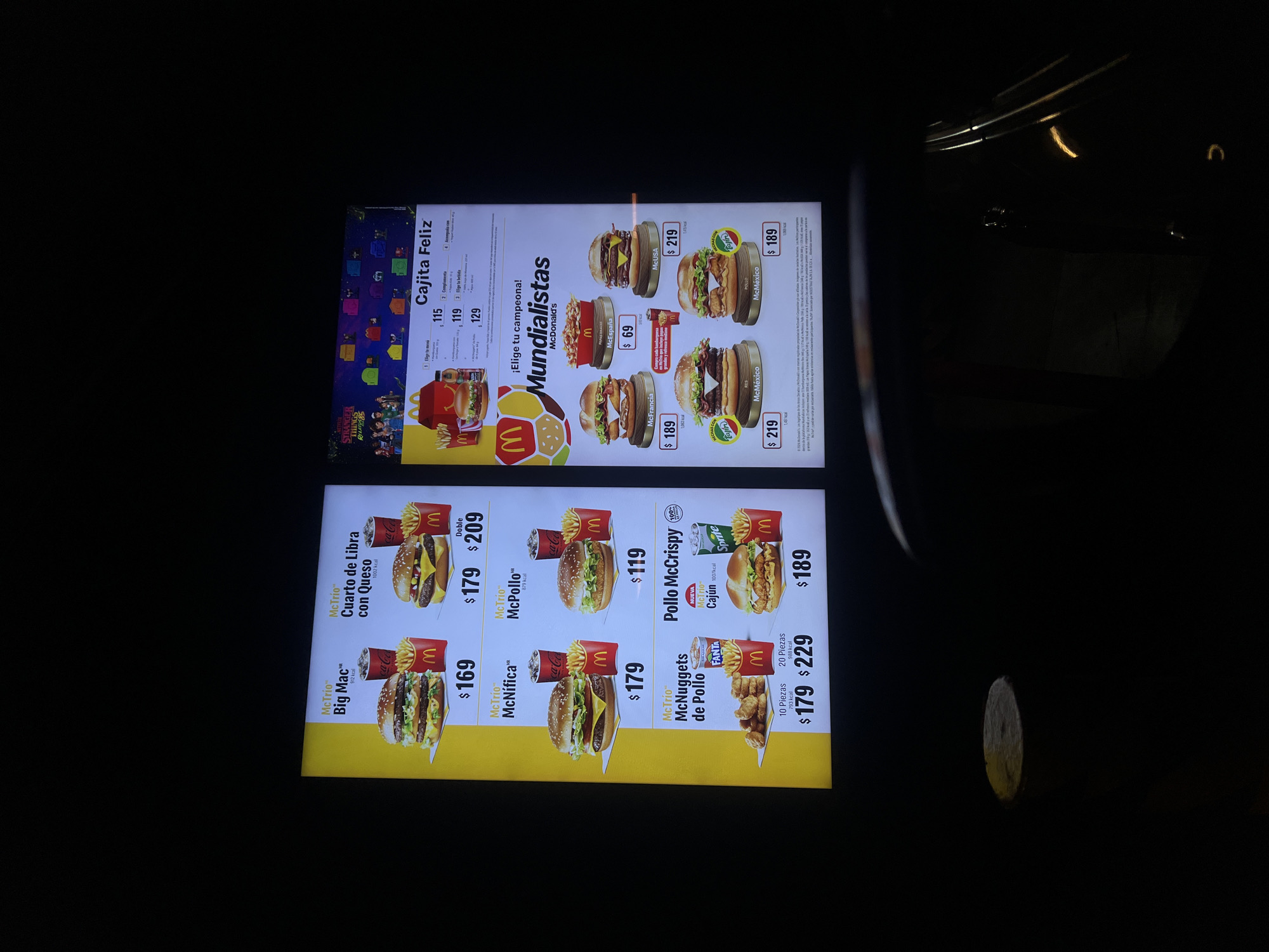 McDonald's Mexico City displays World Cup themed menu items