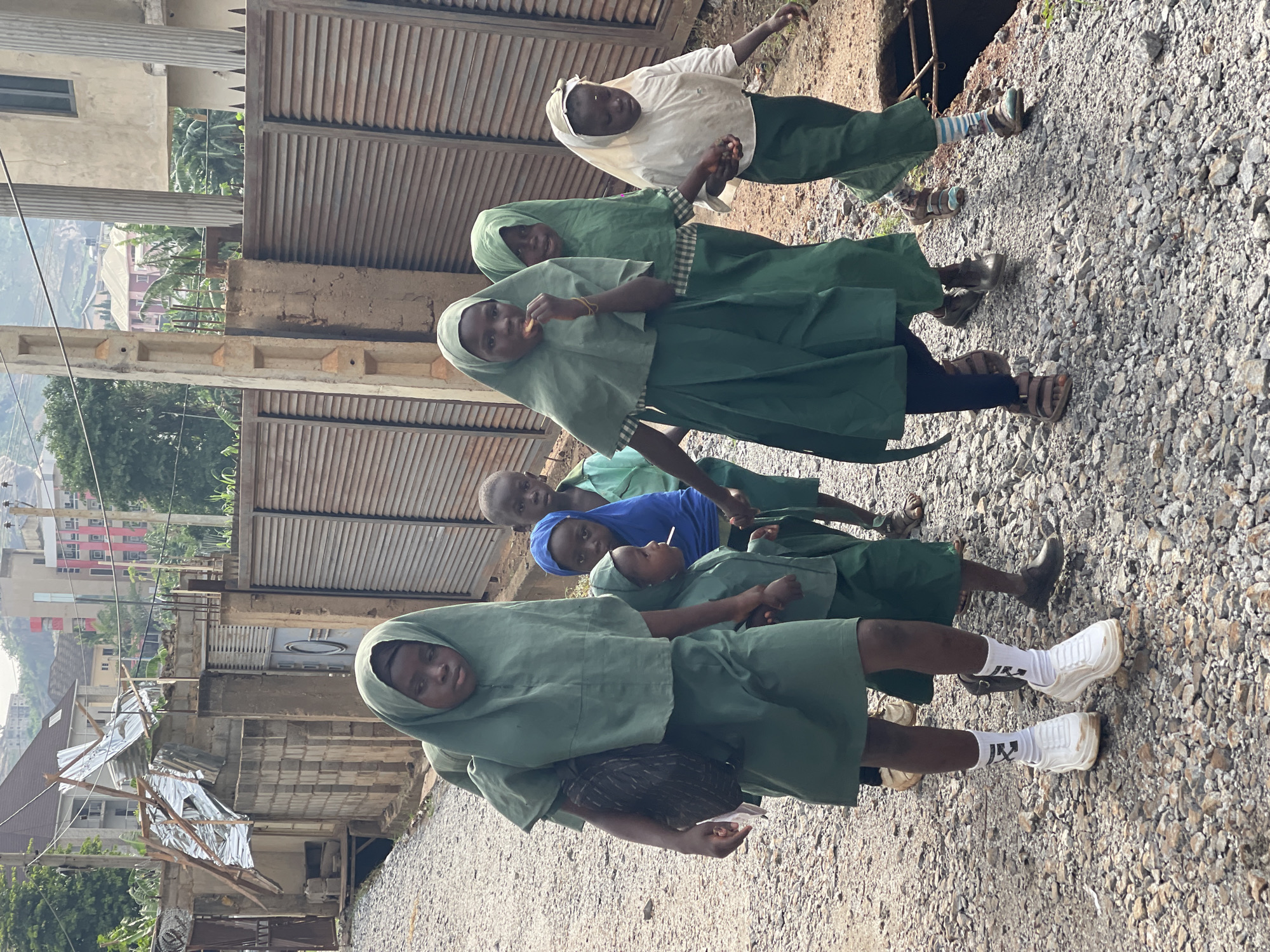 Morning school commute scenes documented in Dutsen Alhaji Nigeria