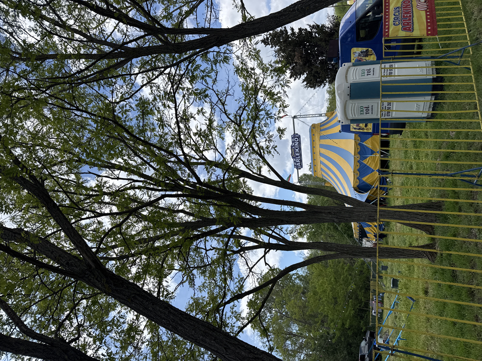 Circus Arlekino tent spotted in Burgas, Bulgaria