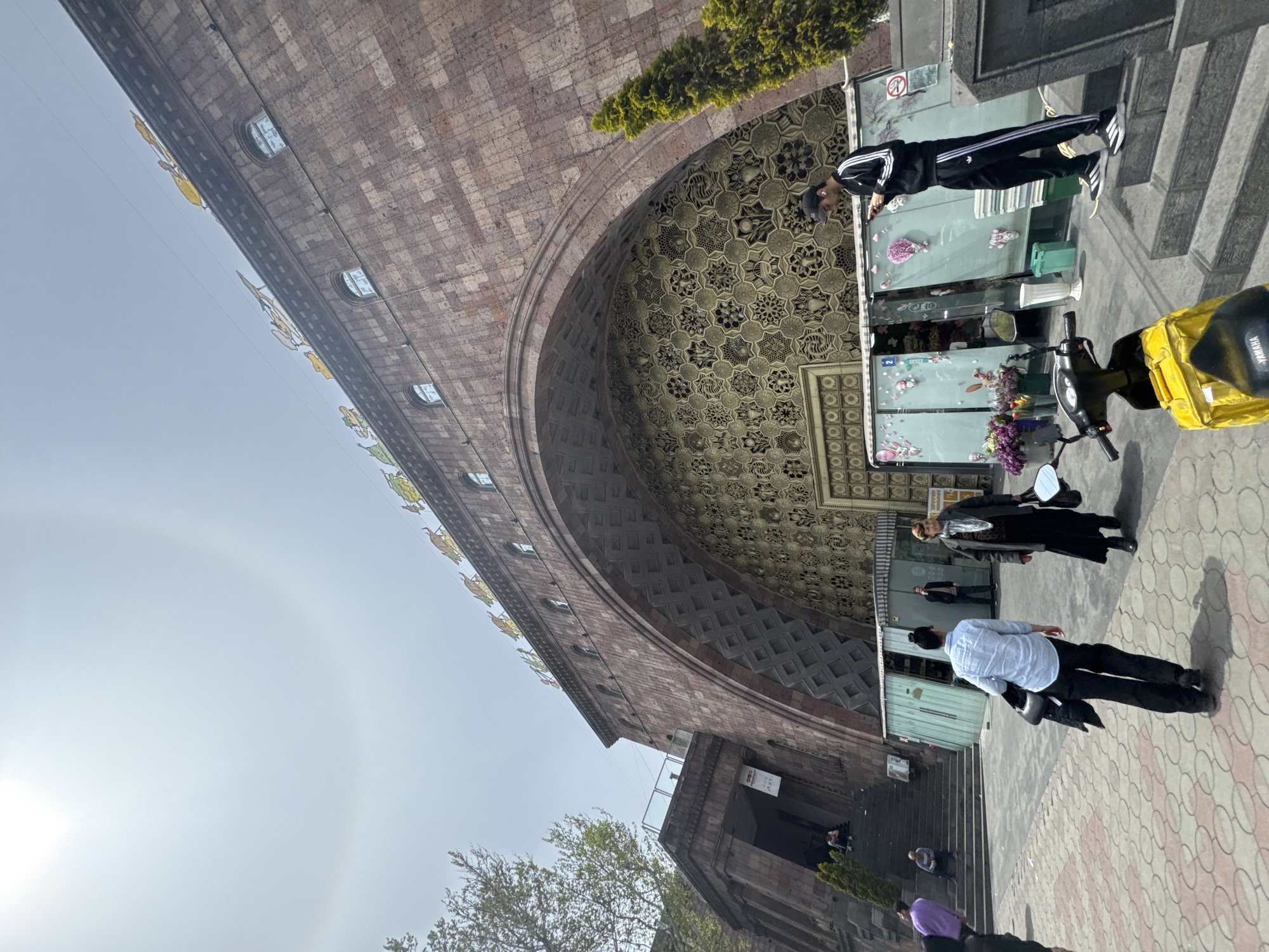 Street scenes documented around Blue Mosque area in Yerevan