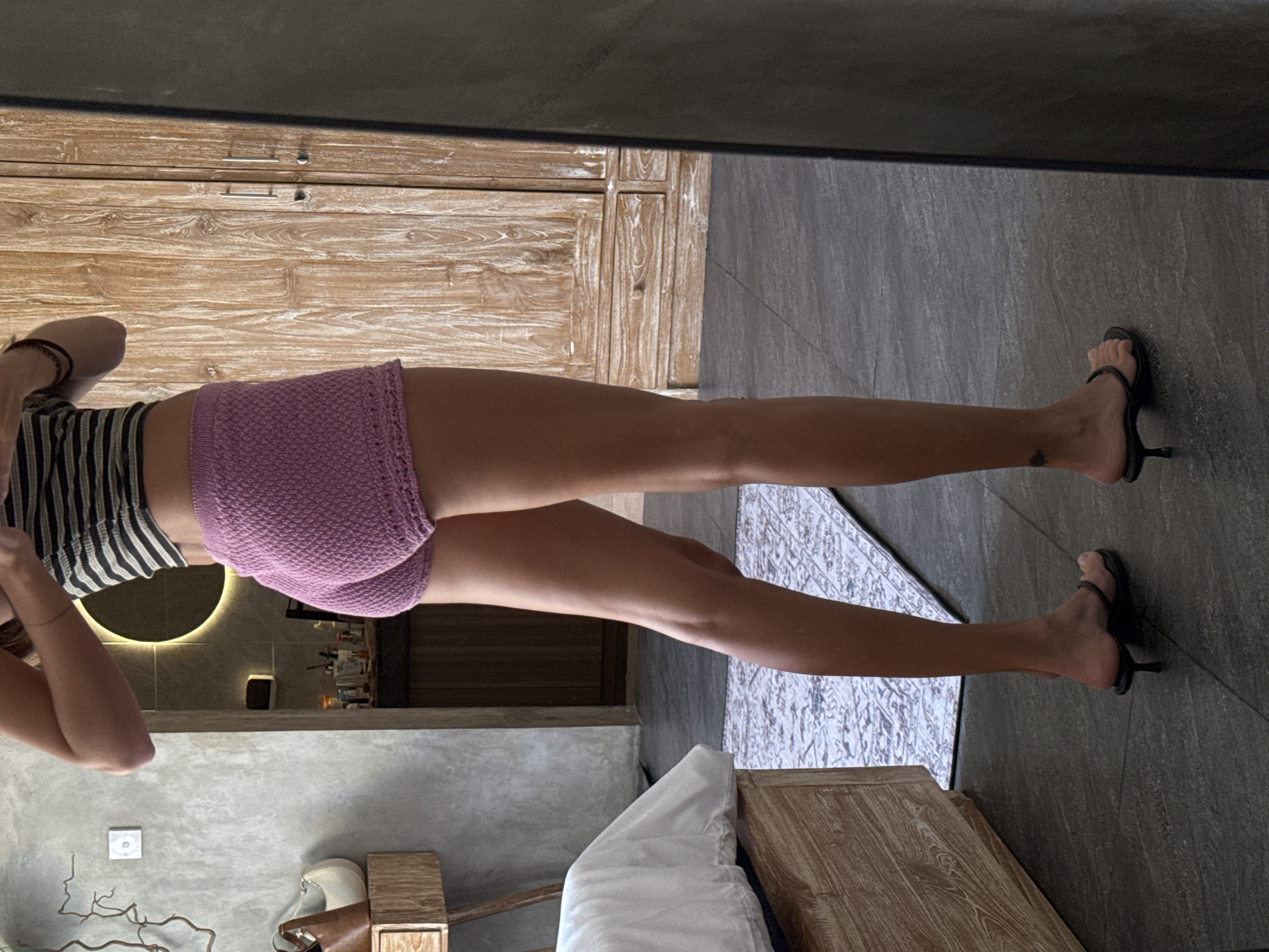 Woman photographed in room in North Kuta, Indonesia