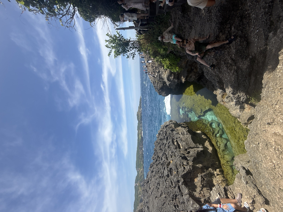 Tourists capture Angel's Billabong natural pools at Nusa Penida