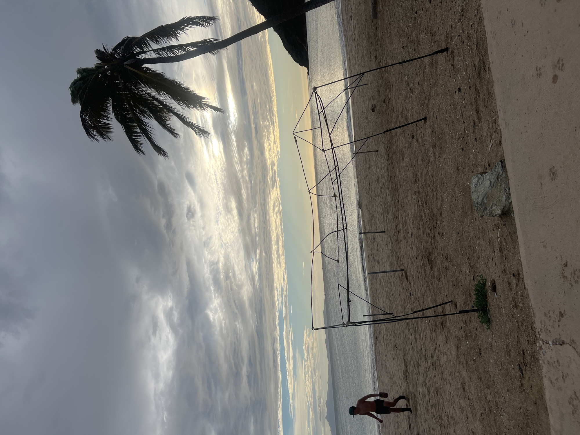 Overcast beach afternoon in Juan Griego, Venezuela