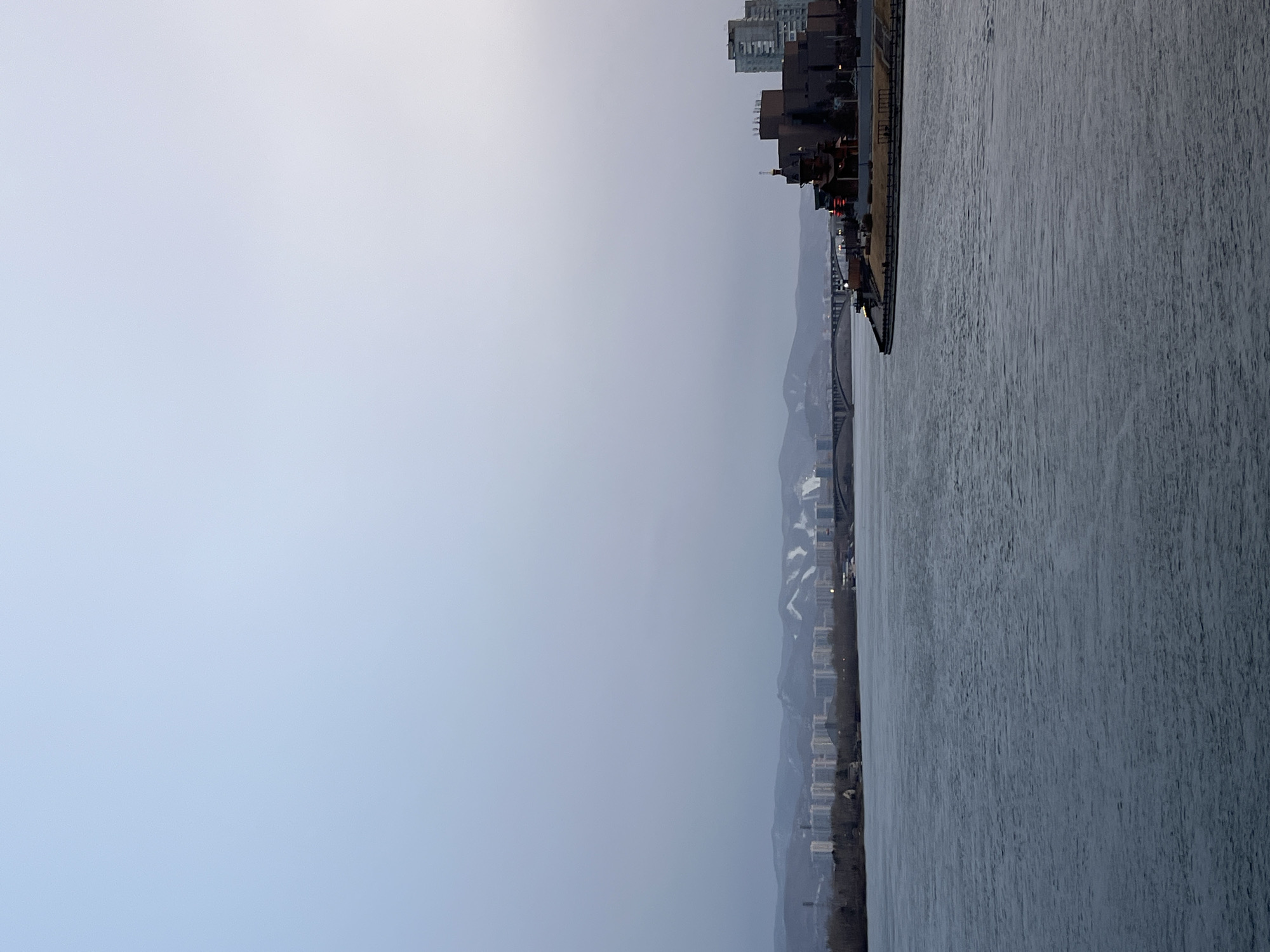 Yenisey River observed under overcast skies in Krasnoyarsk