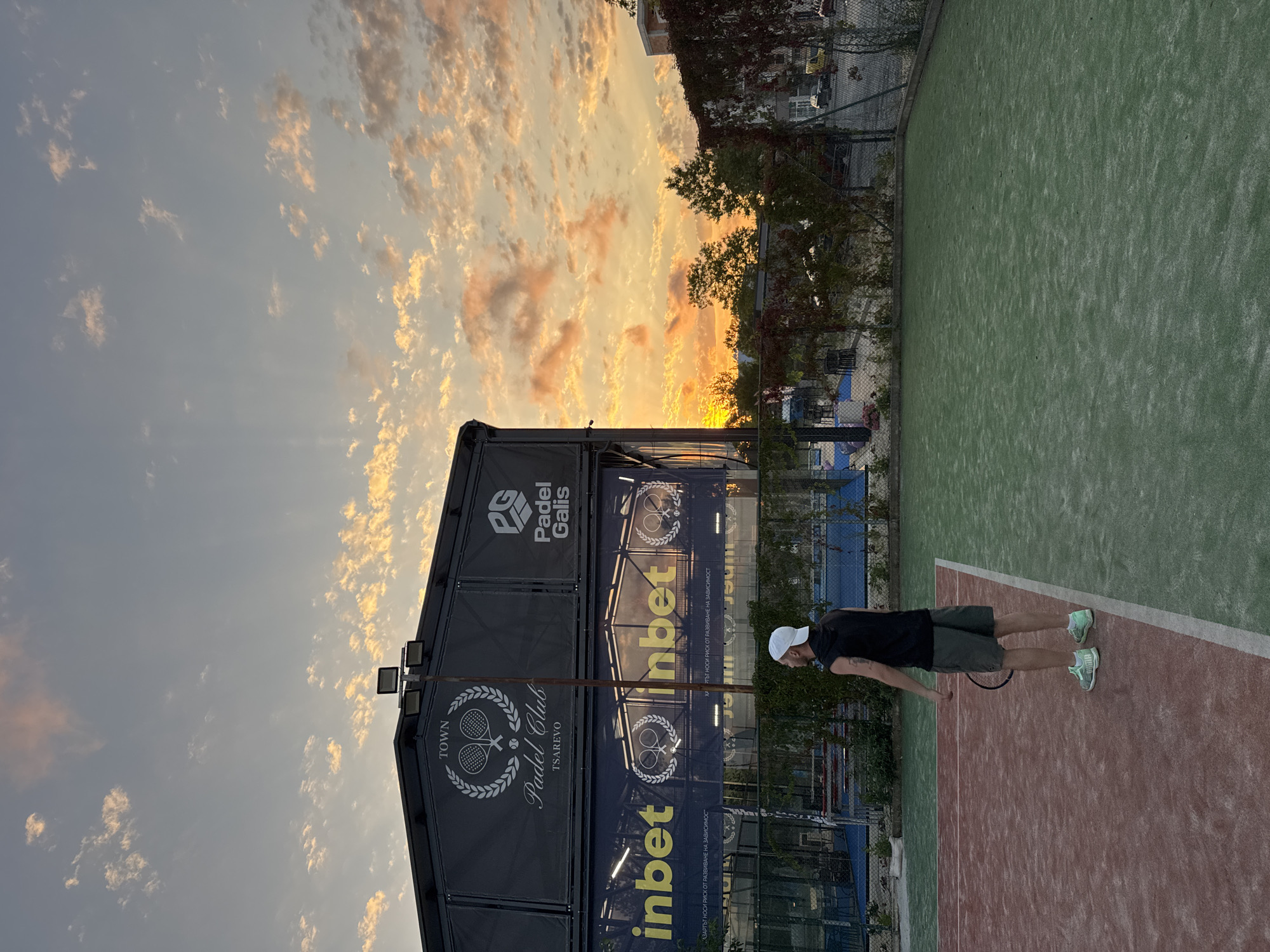 Padel and tennis at sunset in Tsarevo, Bulgaria