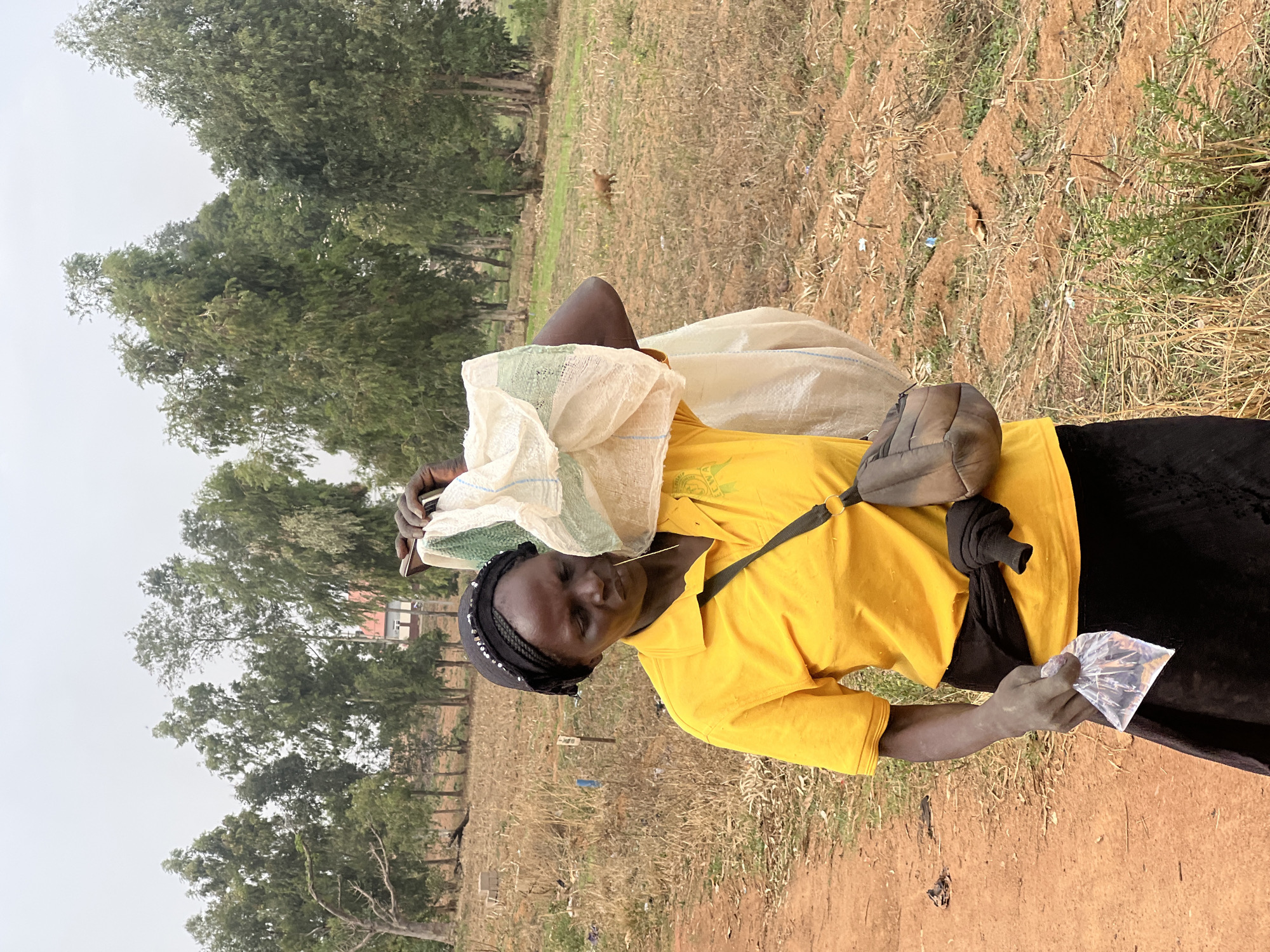 Women carrying daily supplies observed in two Nigerian communities