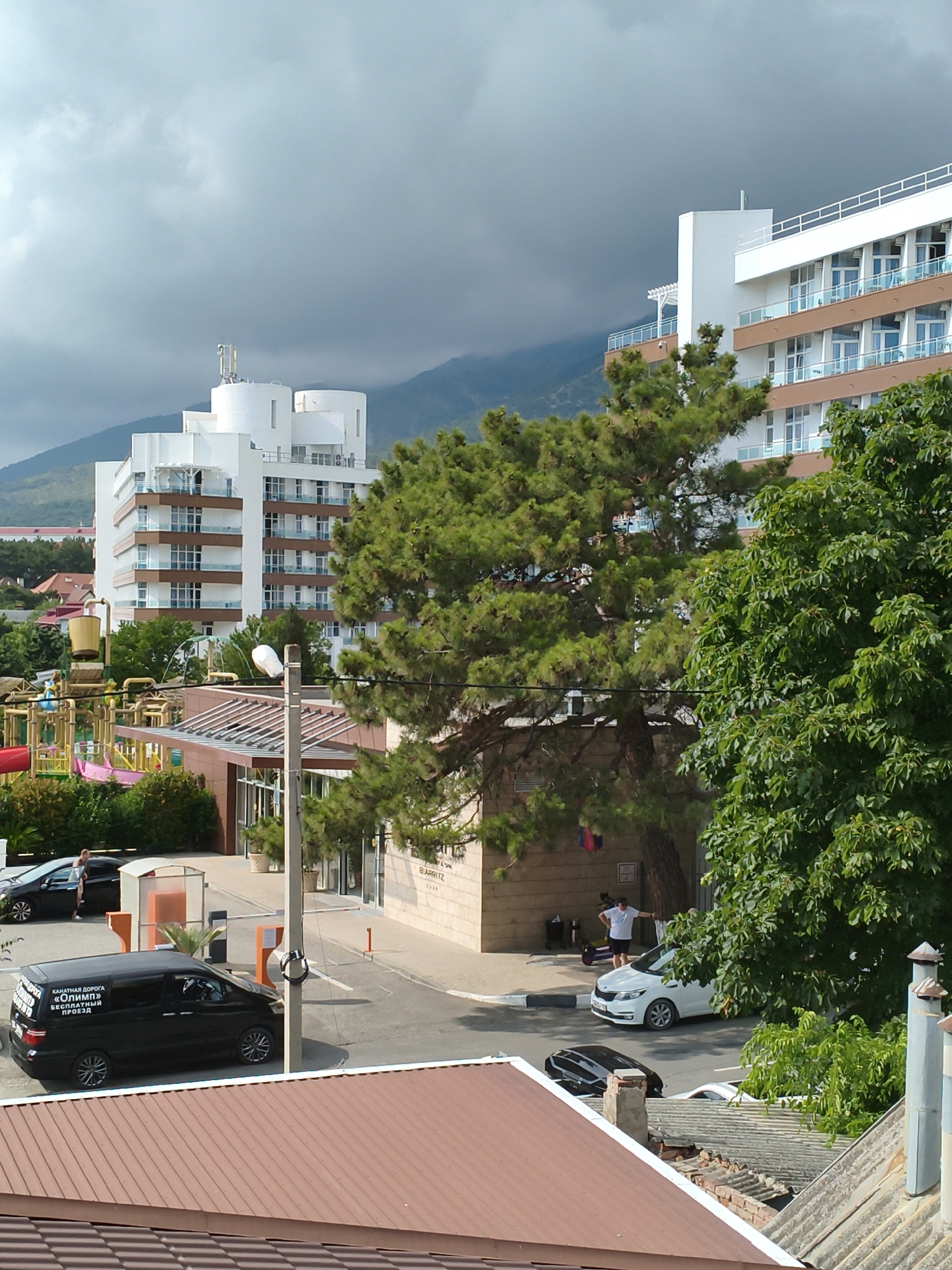 Gelendzhik resort area on a cloudy Black Sea afternoon