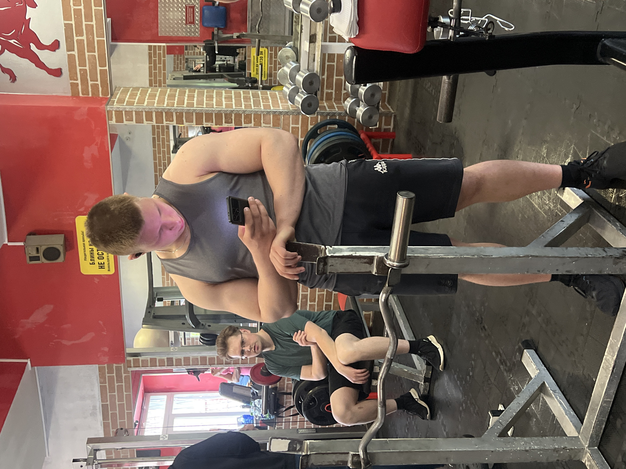 Morning workout session captured at Saint Petersburg gym