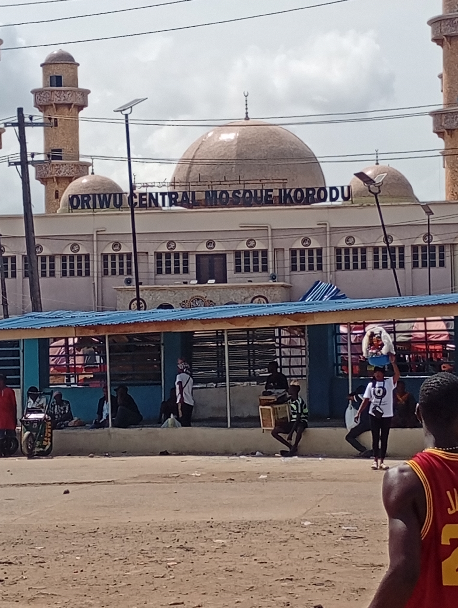Oriwu Central Mosque photographed in Ikorodu, Nigeria